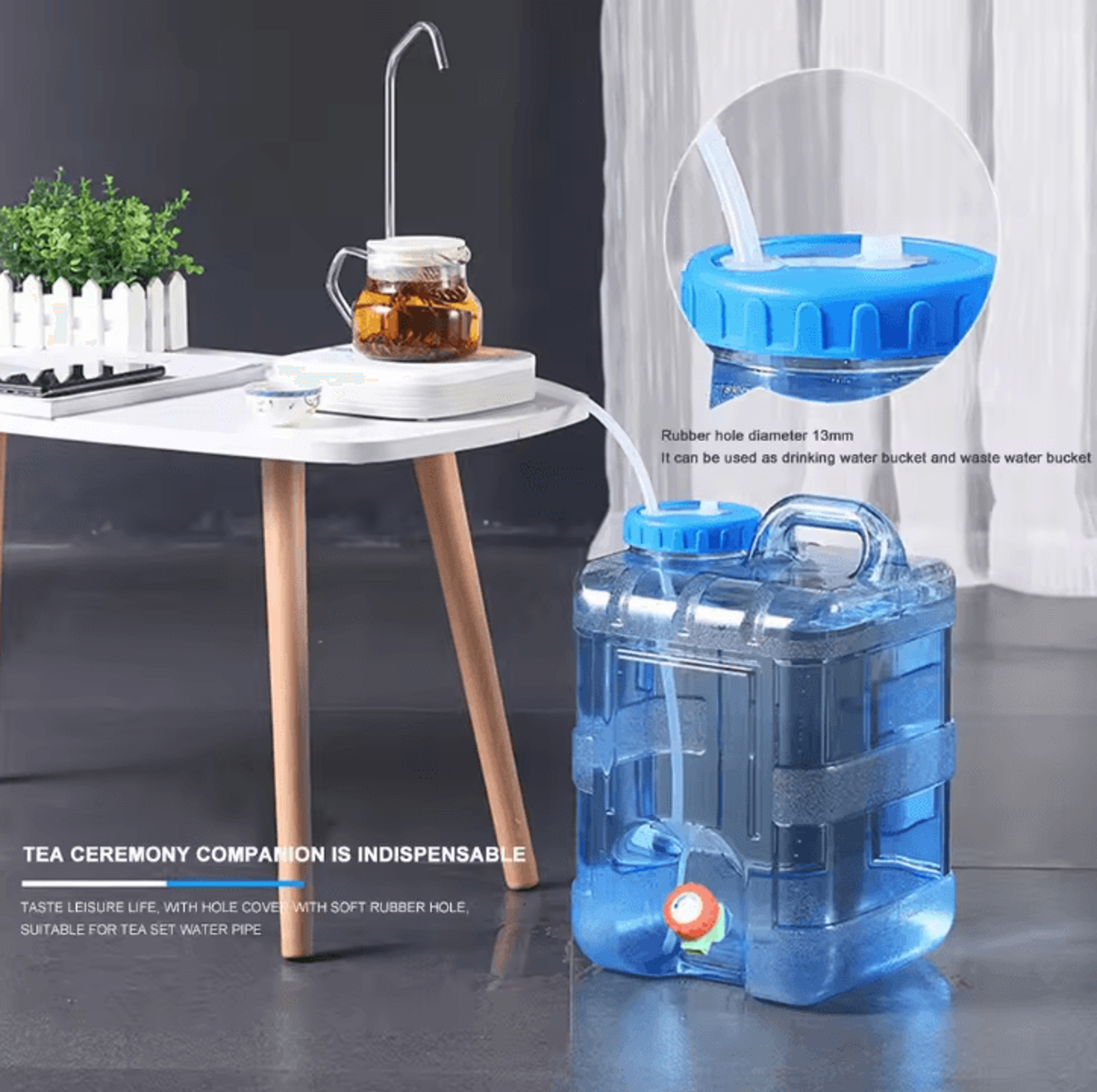 leakproof drinking water container with spigot – 7.5/10/15 l large capacity water storage carrier for camping and travel
