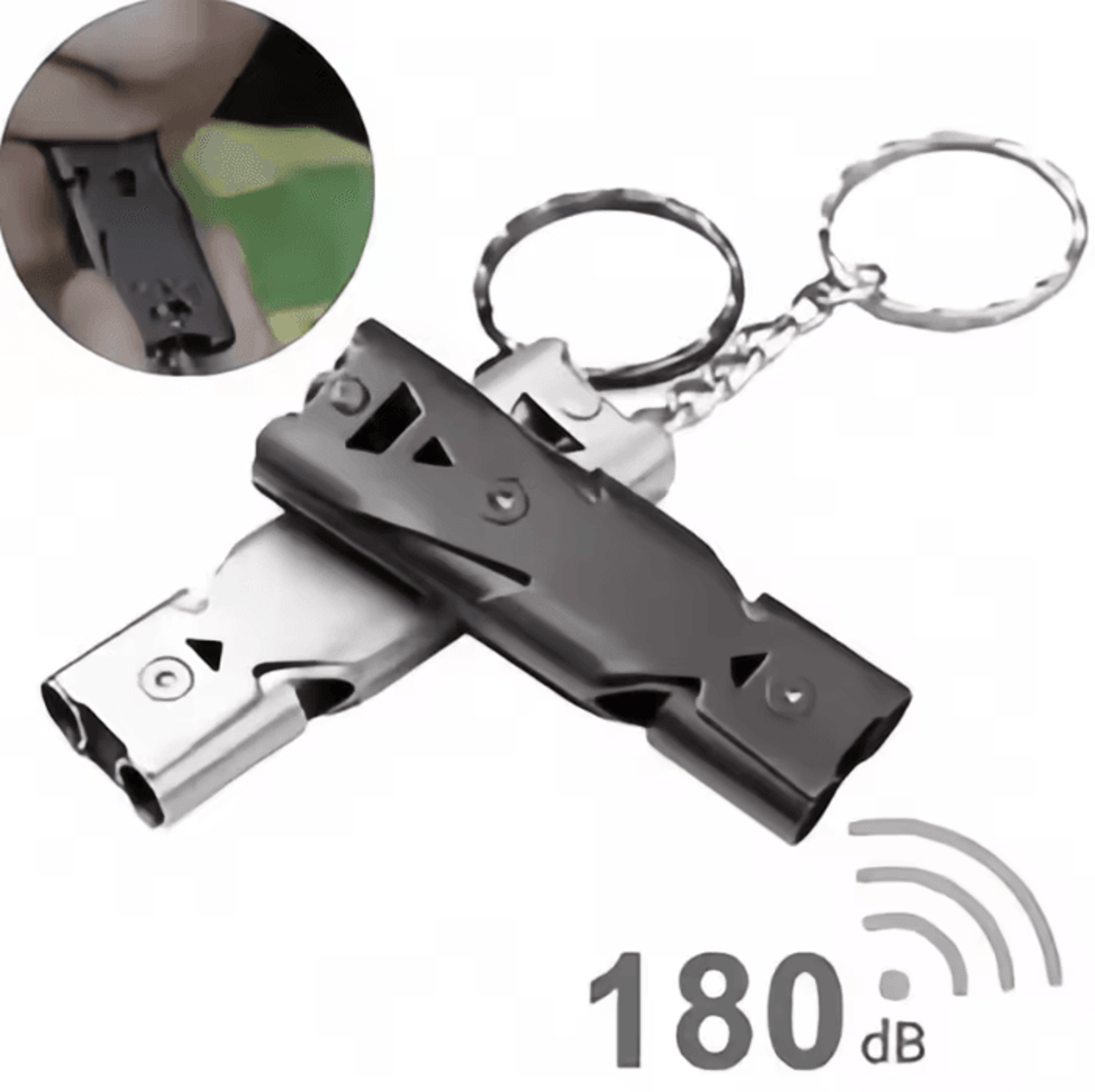 survival whistle keychain emergency loud safety alarm for outdoor camping and hiking