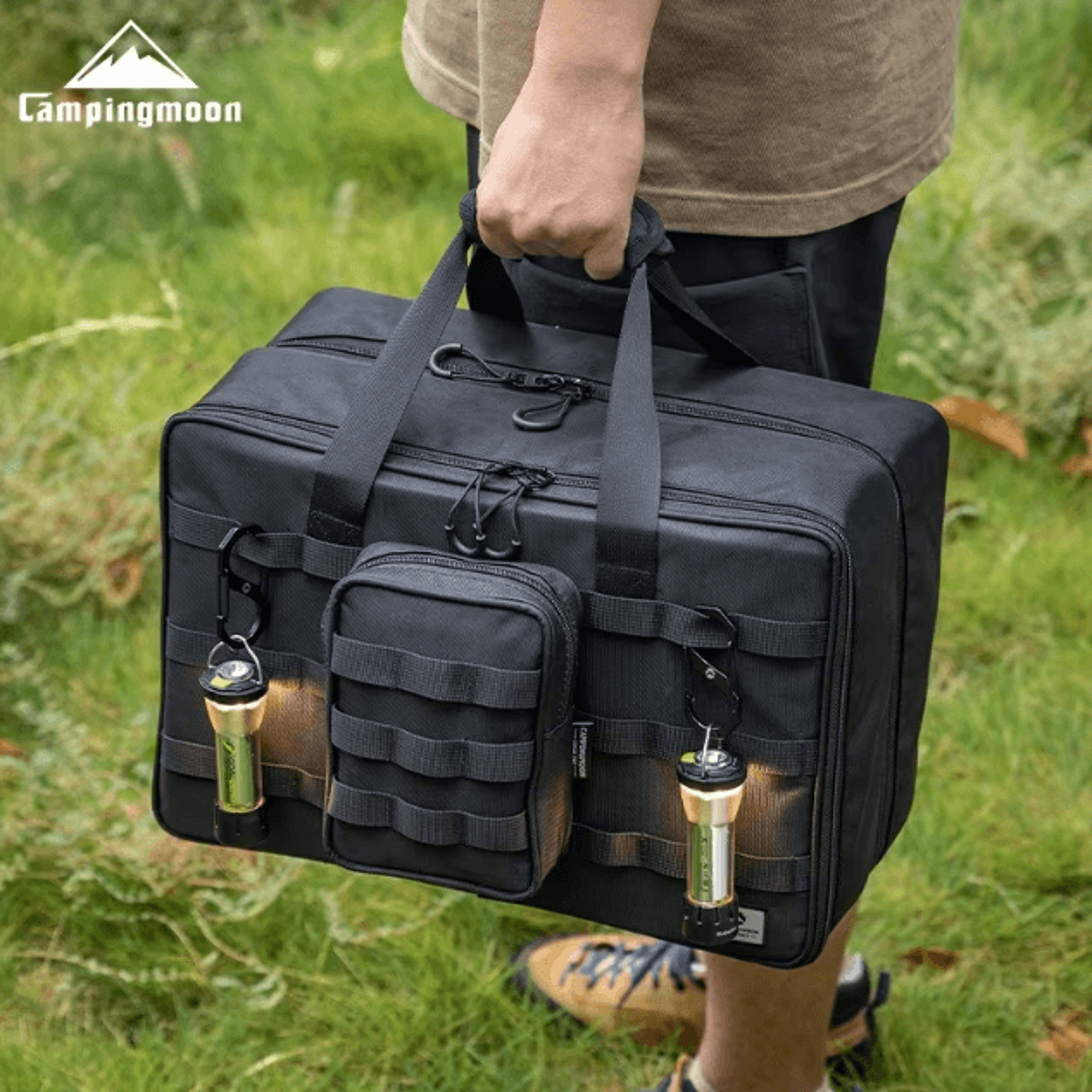 campingmoon bk-46 large capacity igt storage bag – outdoor tactical gear organizer for camping & travel