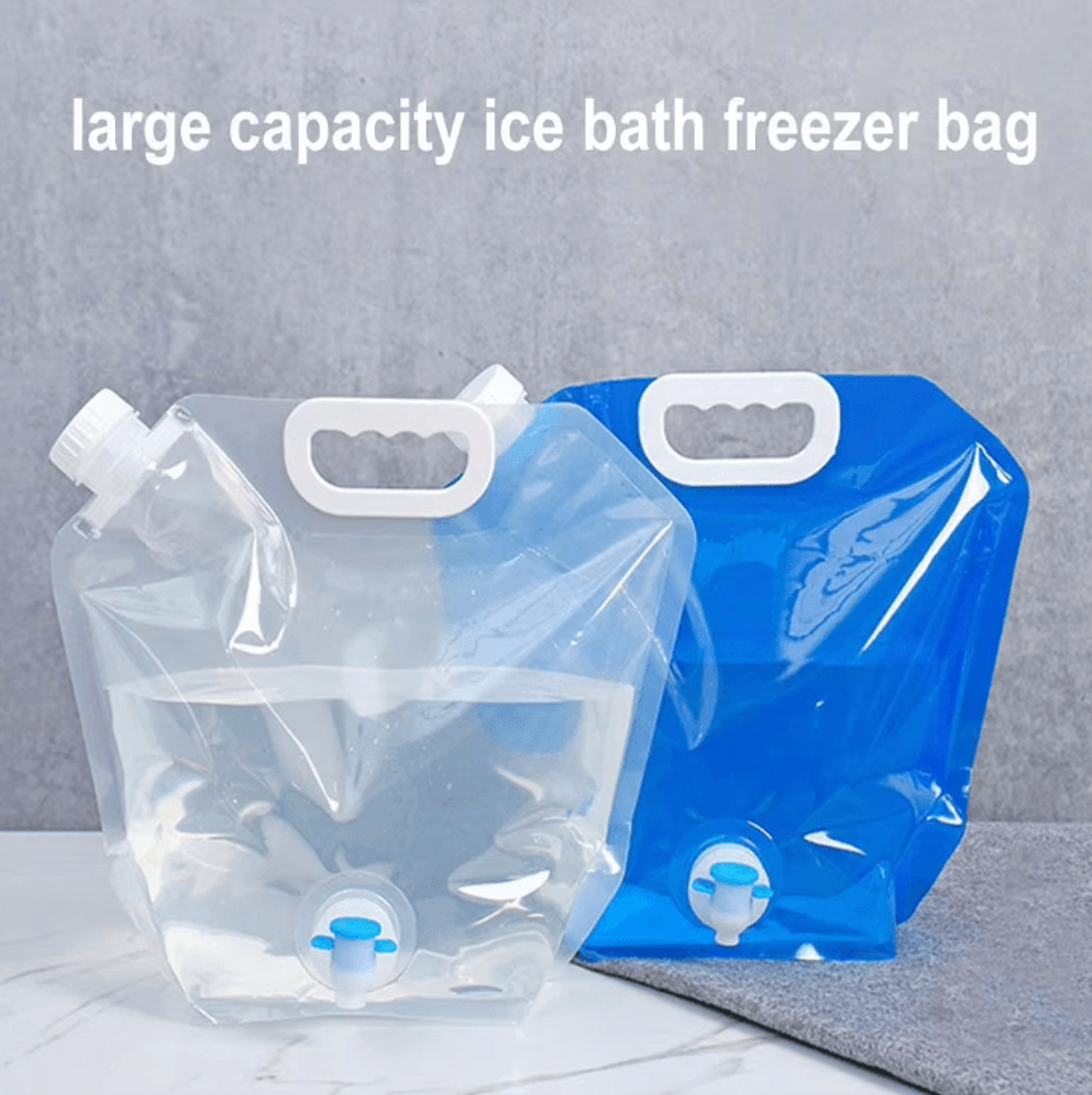 foldable camping water container – 5l/10l portable outdoor water storage bag for hiking, travel & emergency use