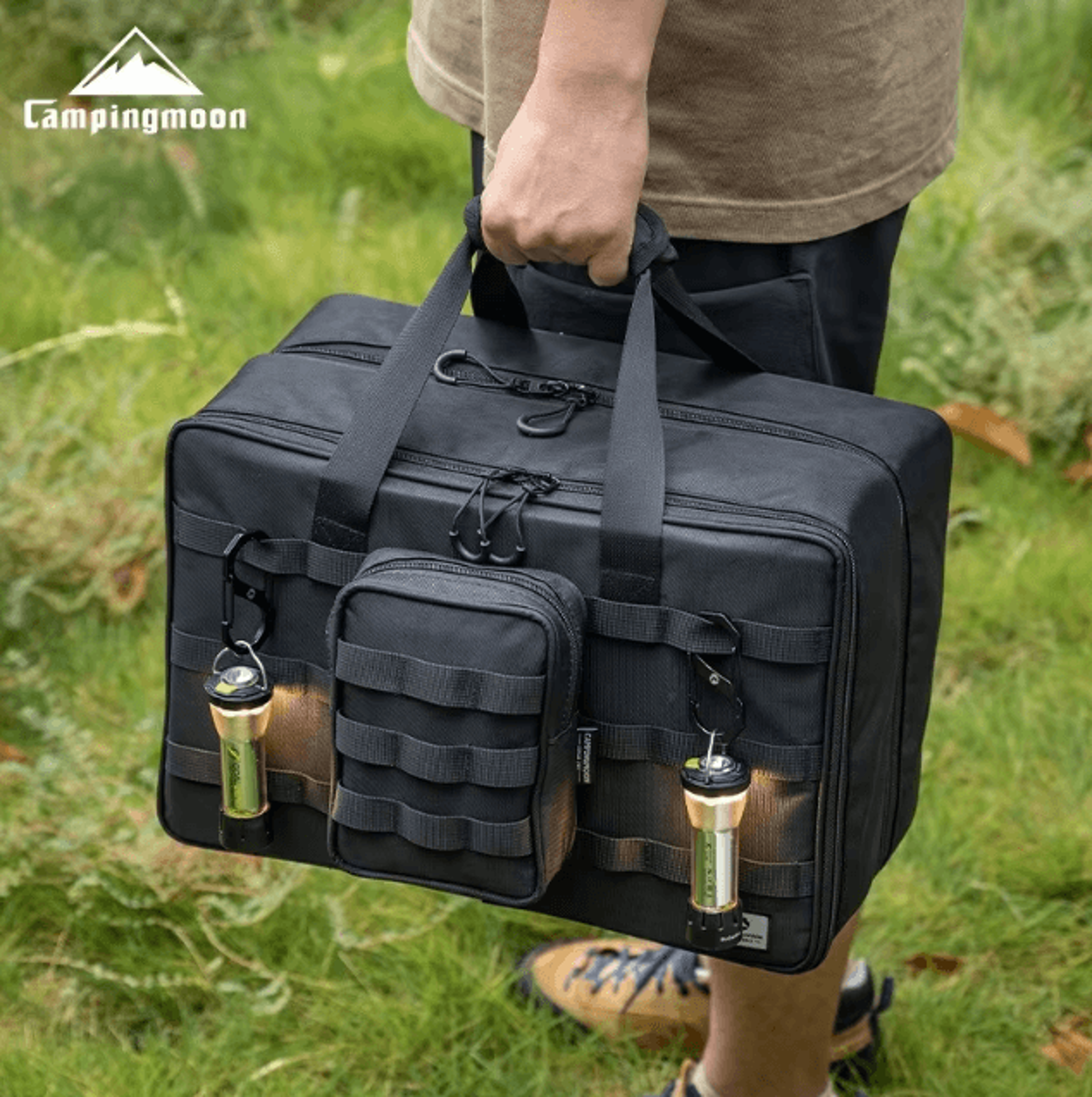 campingmoon bk-46 camping gear storage bag – large capacity igt module storage bag tactical organizer