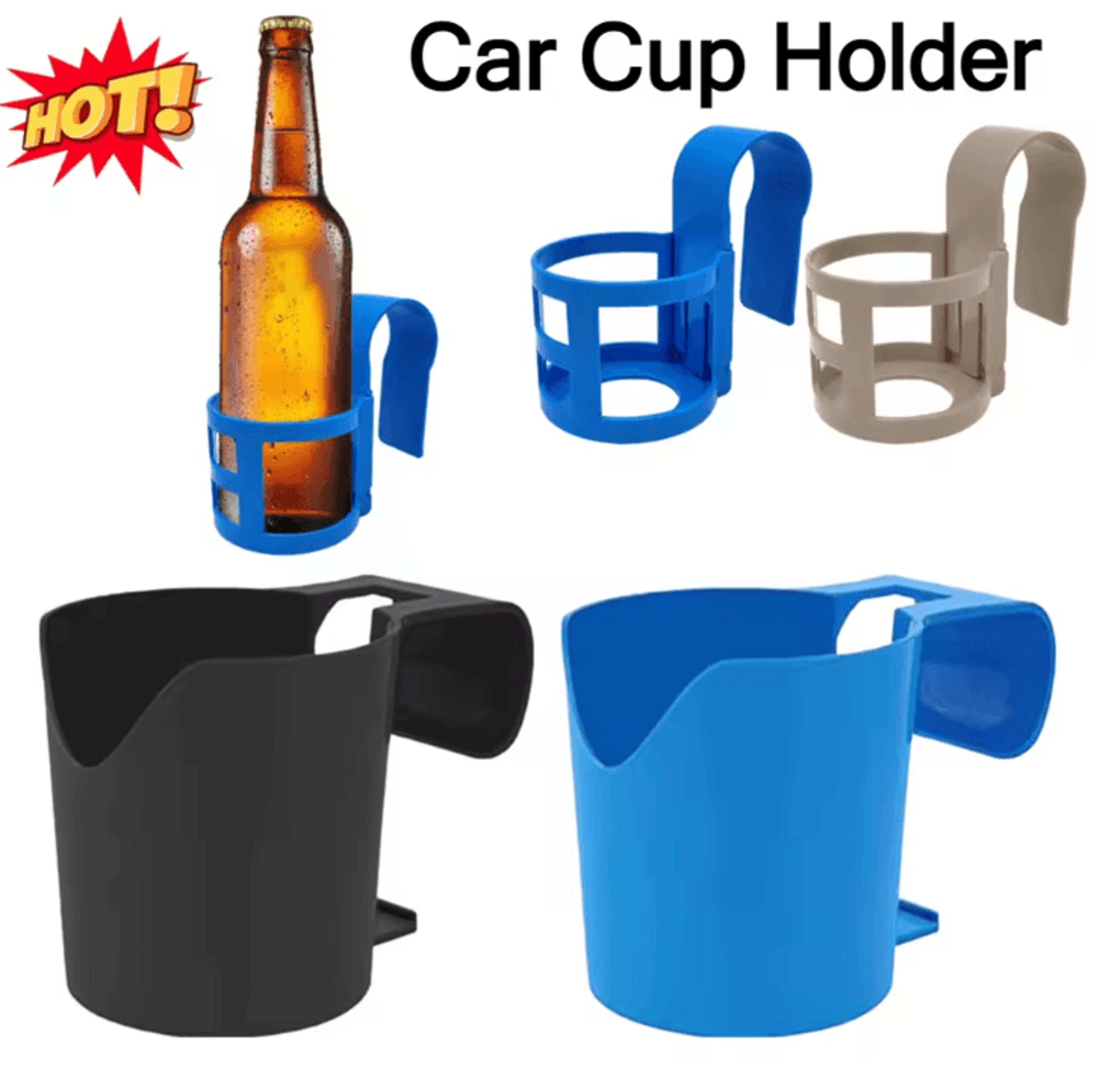 portable car cup holder hanging rack – reusable auto drink holder organizer