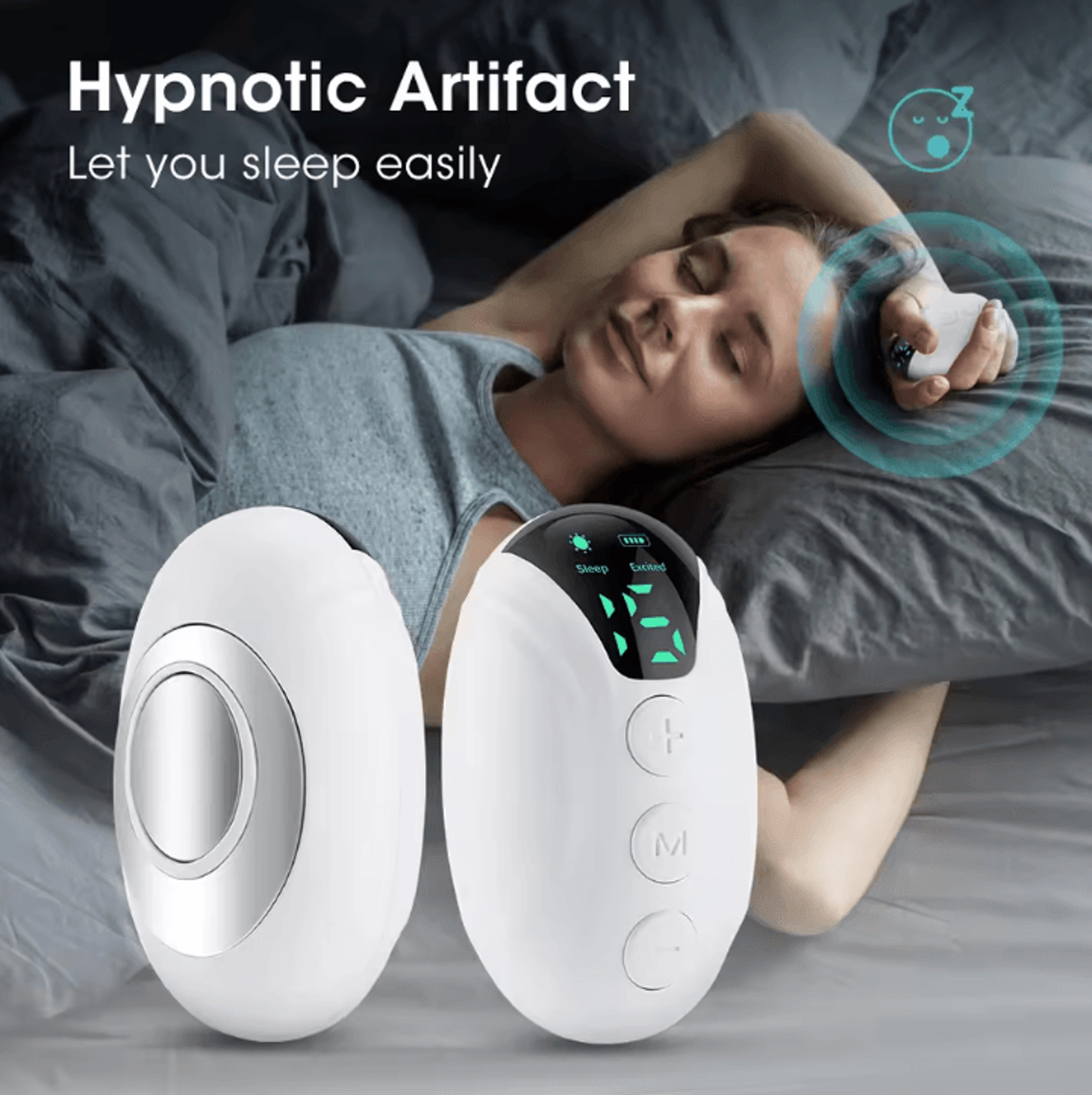 handheld ces sleep aid device – microcurrent ems pulse relaxation & stress relief tool