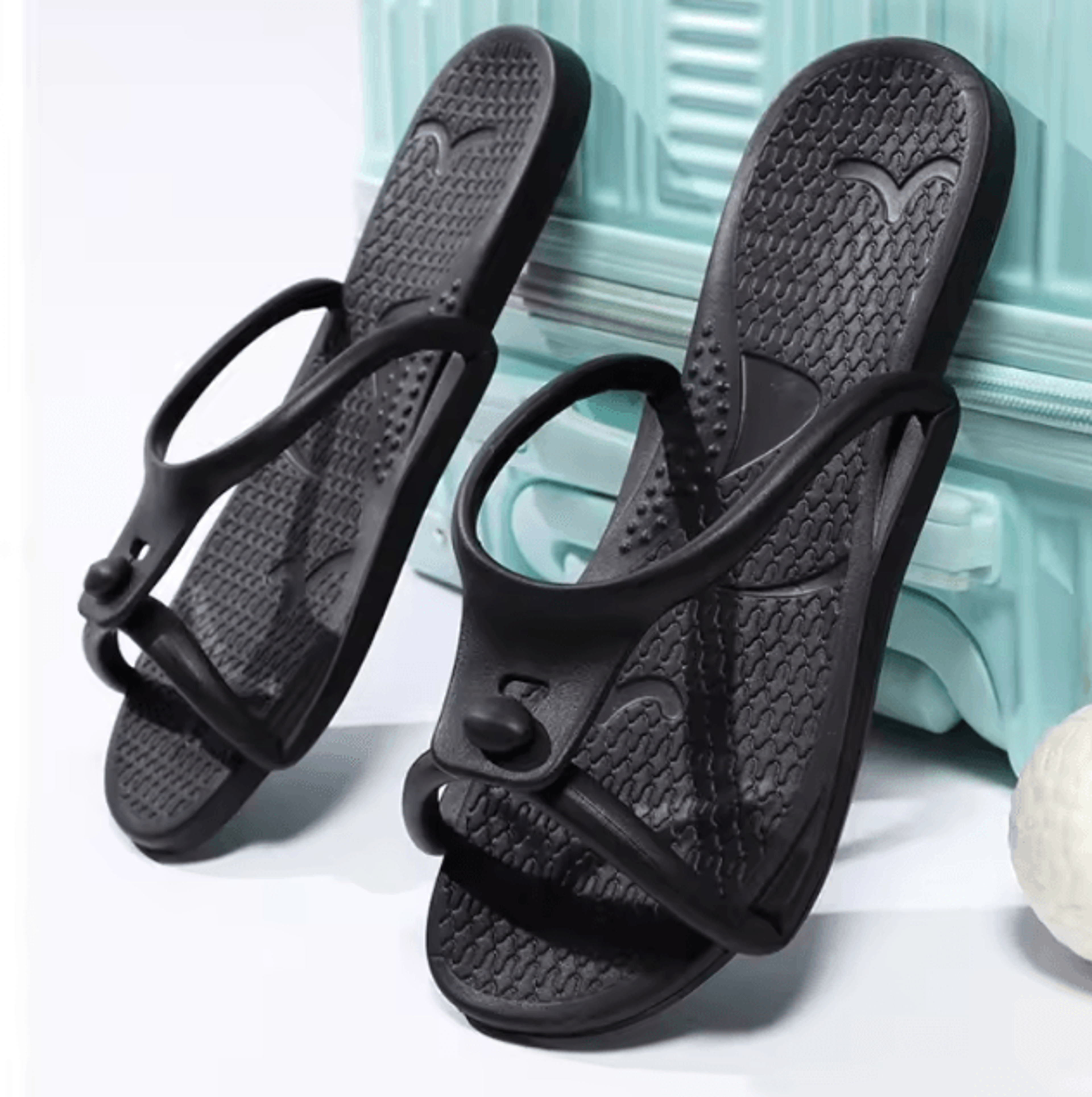 portable folding travel slippers – lightweight non-slip eva sandals