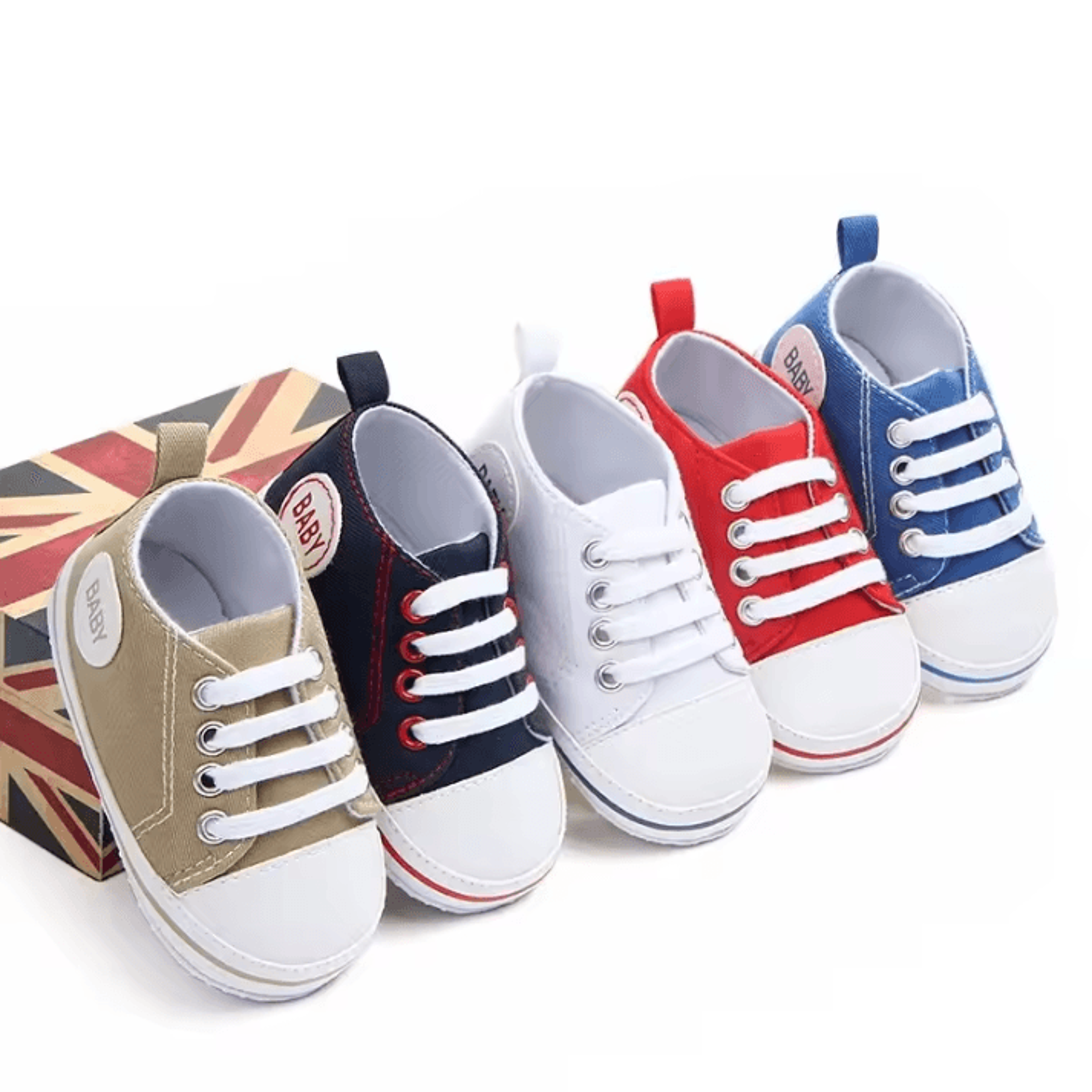 littlestep baby canvas first walker sneakers – soft sole infant crib shoes for comfortable early steps