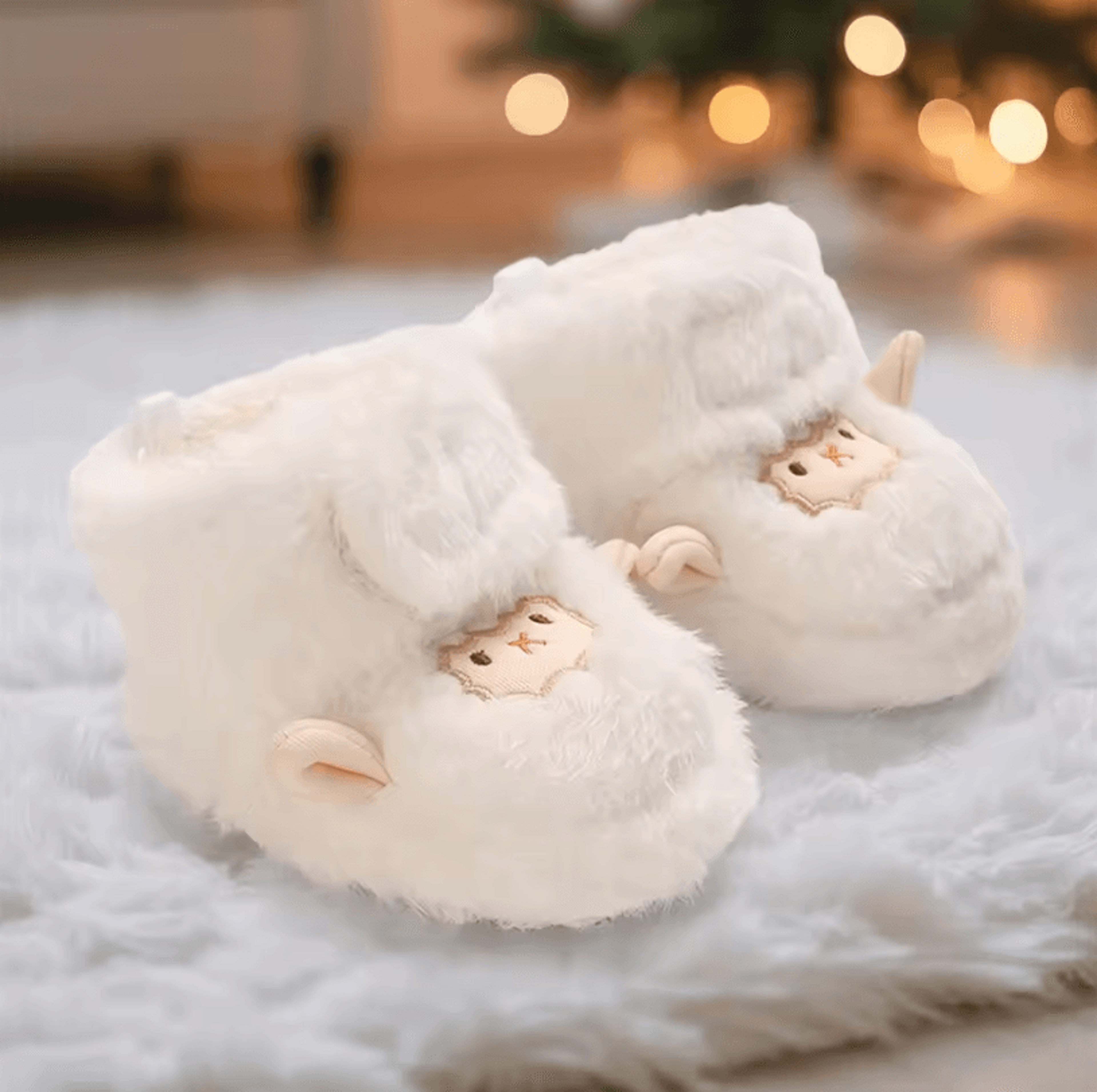 snowbuddy baby animal print snow boots – cozy infant first walker boots with soft non-slip sole