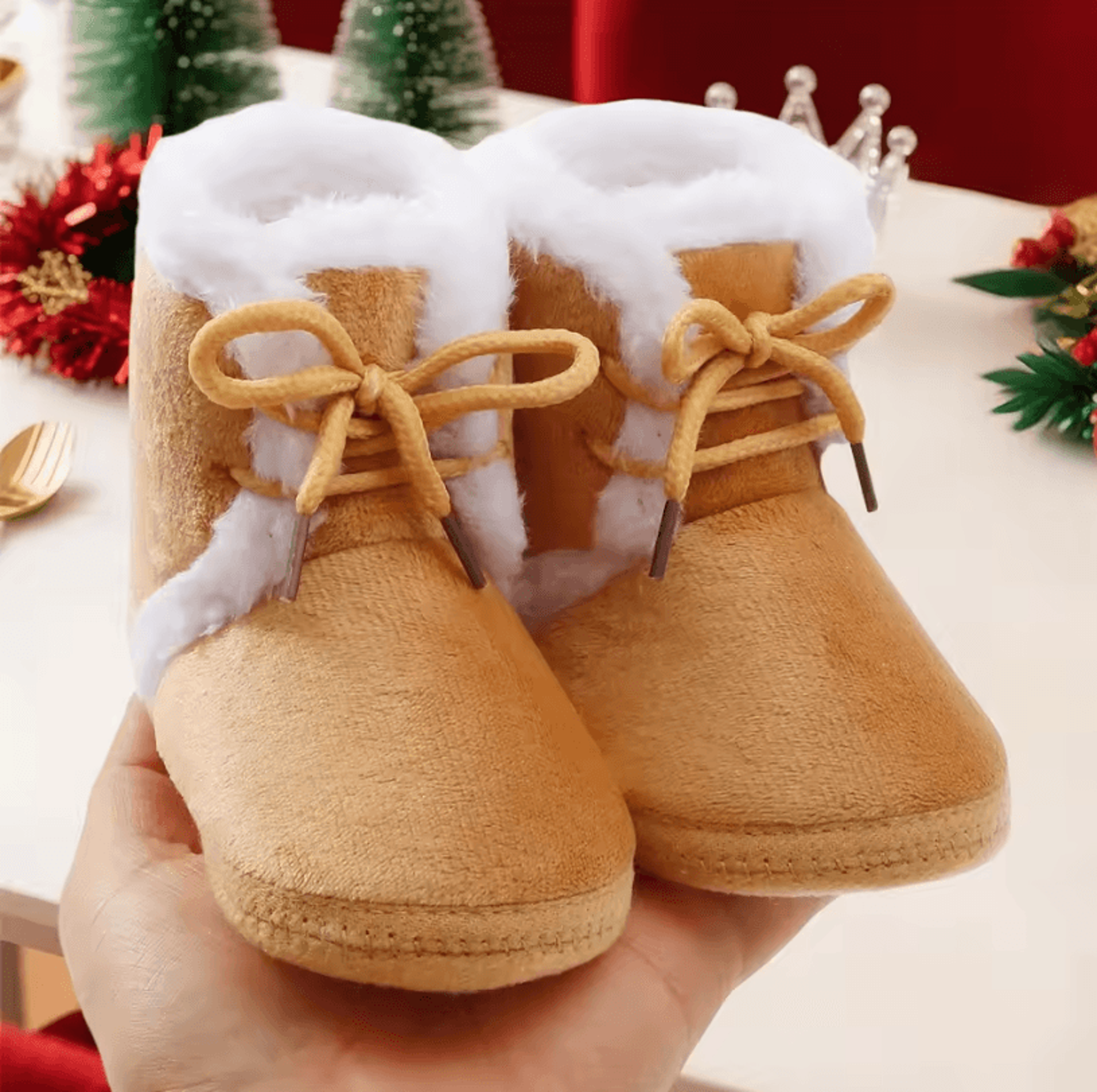 cozygrip infant snow boots – soft sole baby first walker winter boots