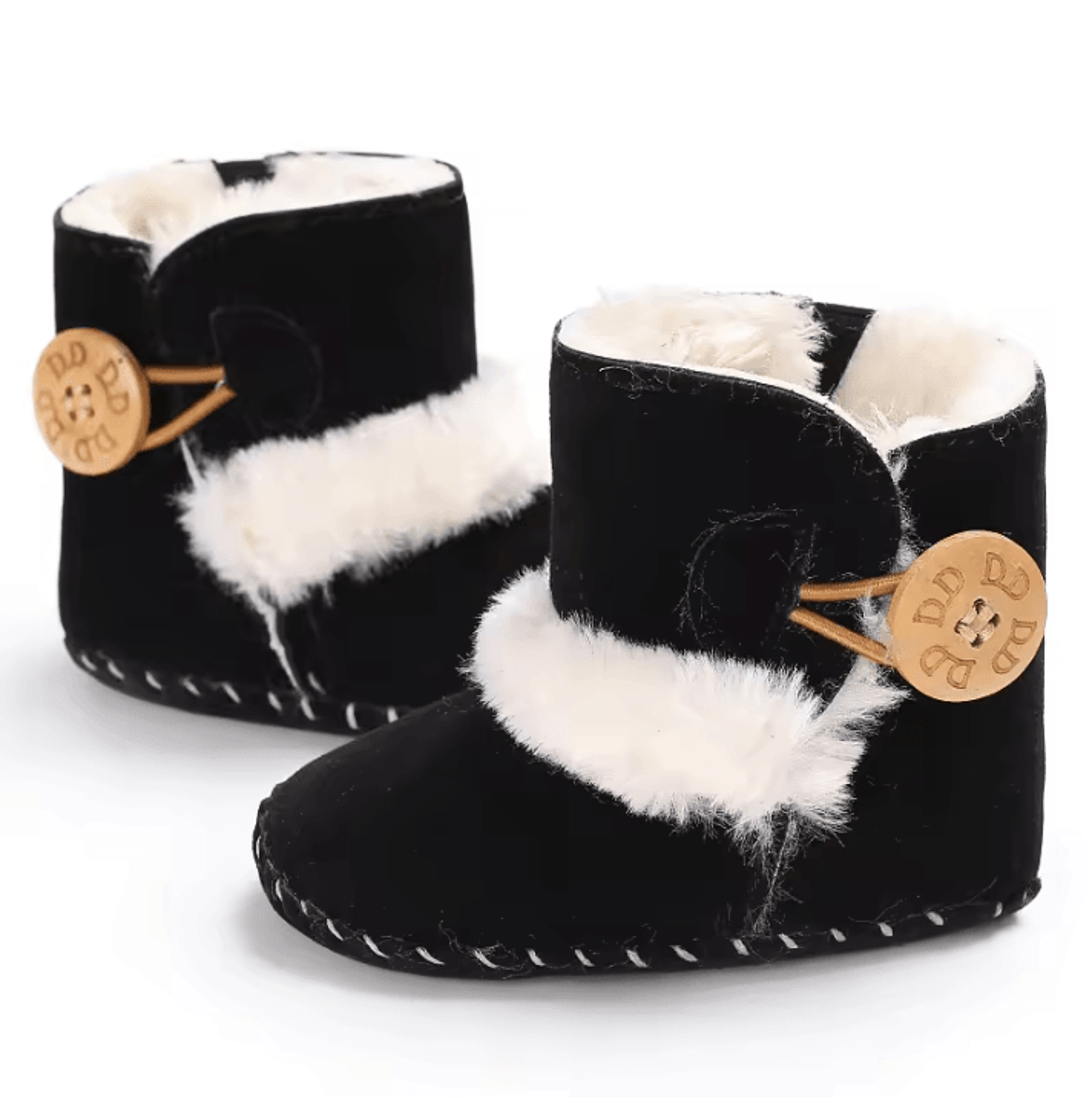 warmstep baby snow boots – plush infant first walking shoes with anti-slip rubber sole