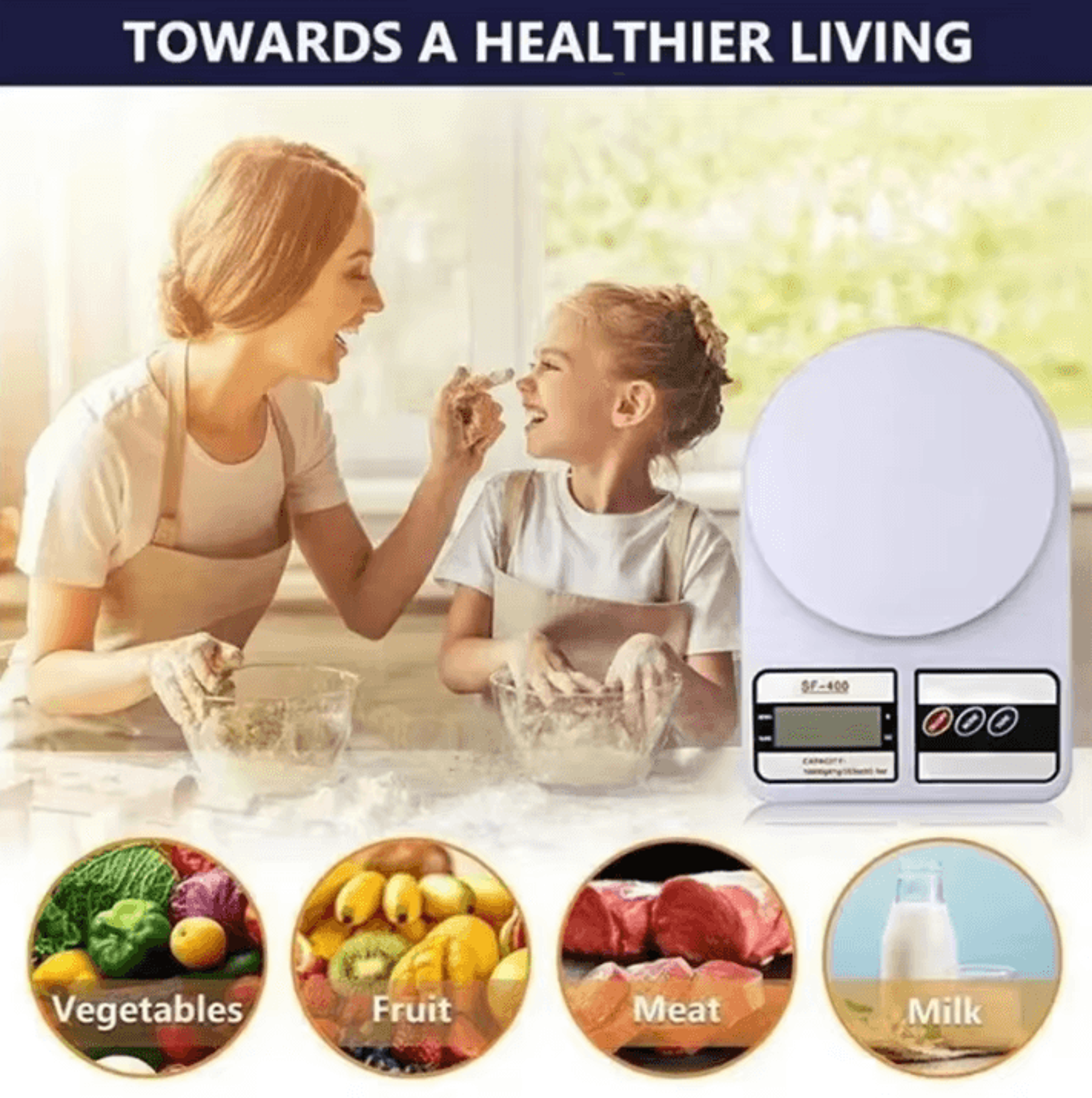 precisionpro digital kitchen scale 0.1g high accuracy food gram scale for baking cooking and coffee