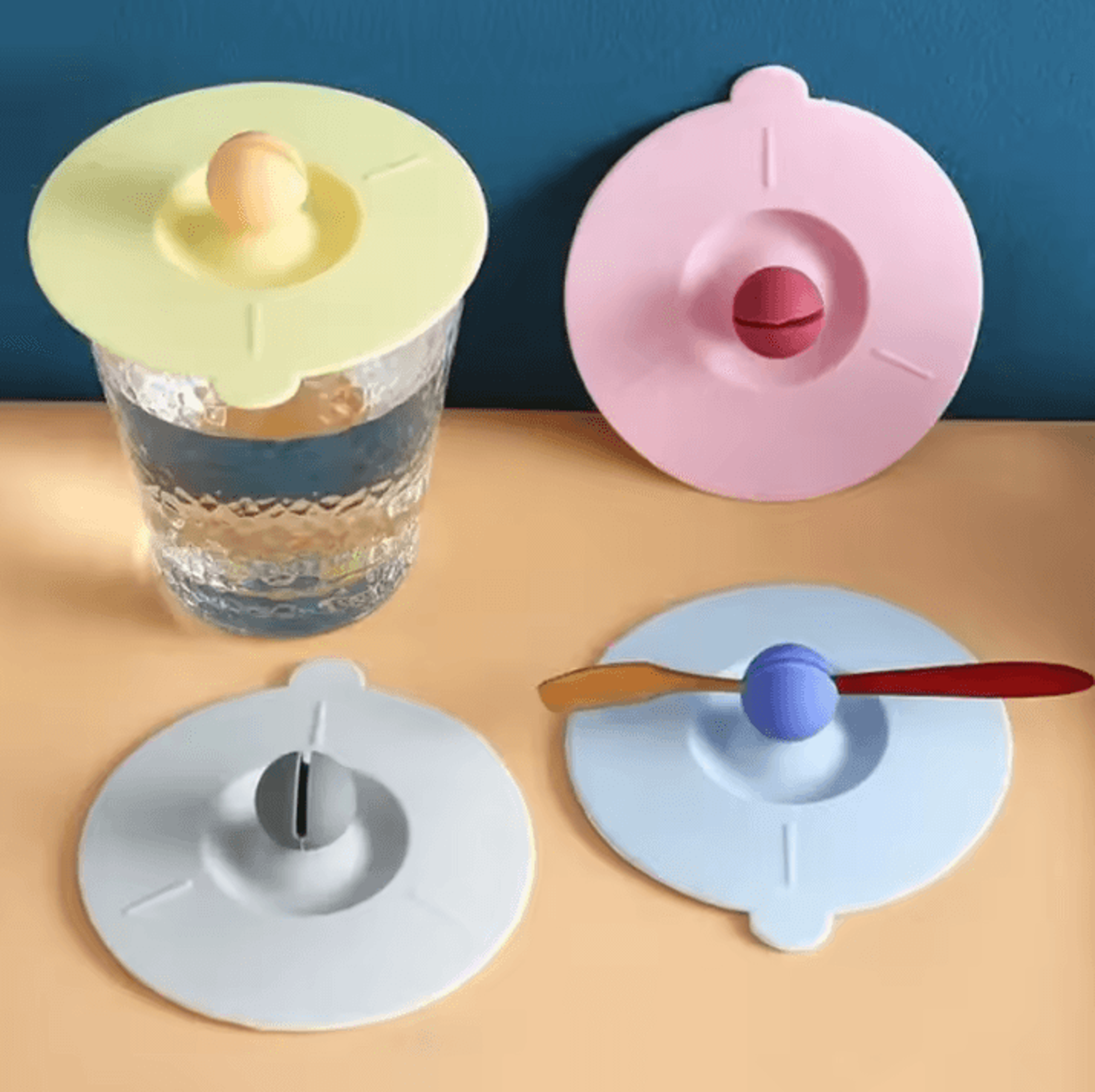 universal silicone cup lid – reusable anti-dust mug cover for coffee, tea & drinks