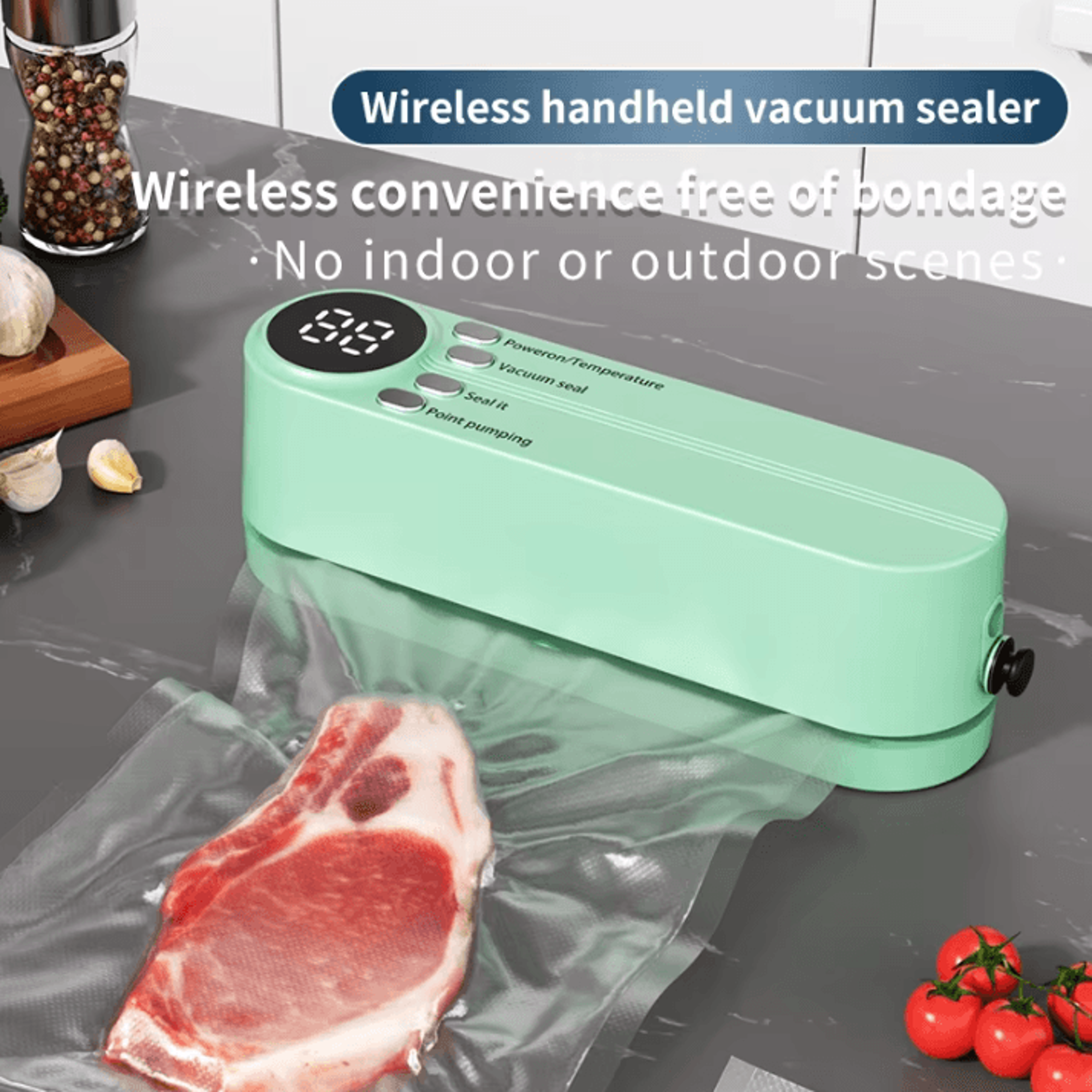 rechargeable mini vacuum sealer – portable wireless food sealing machine for fresh storage