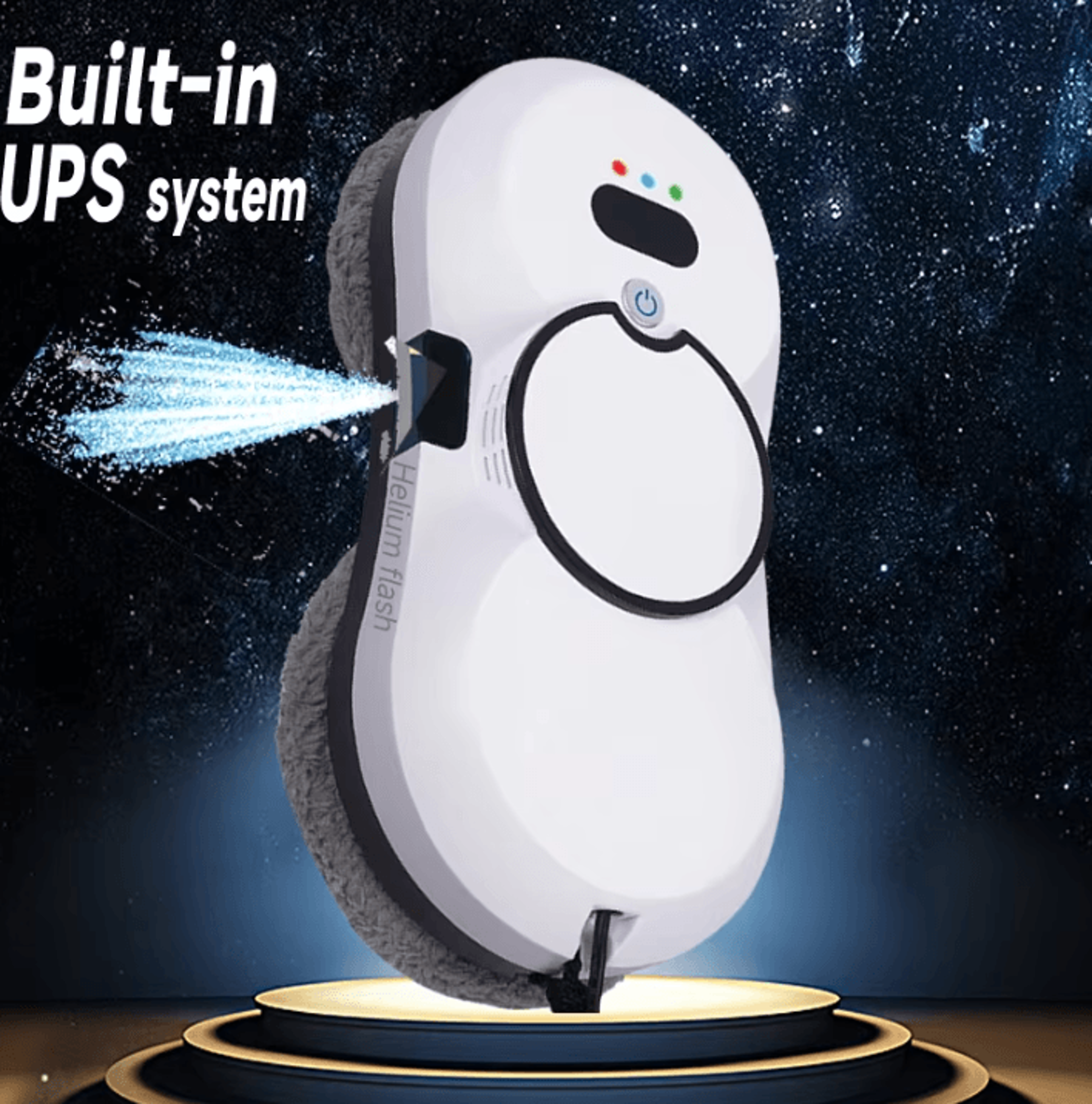 smart window cleaning robot with ups backup – automatic glass cleaner & electric mop for home