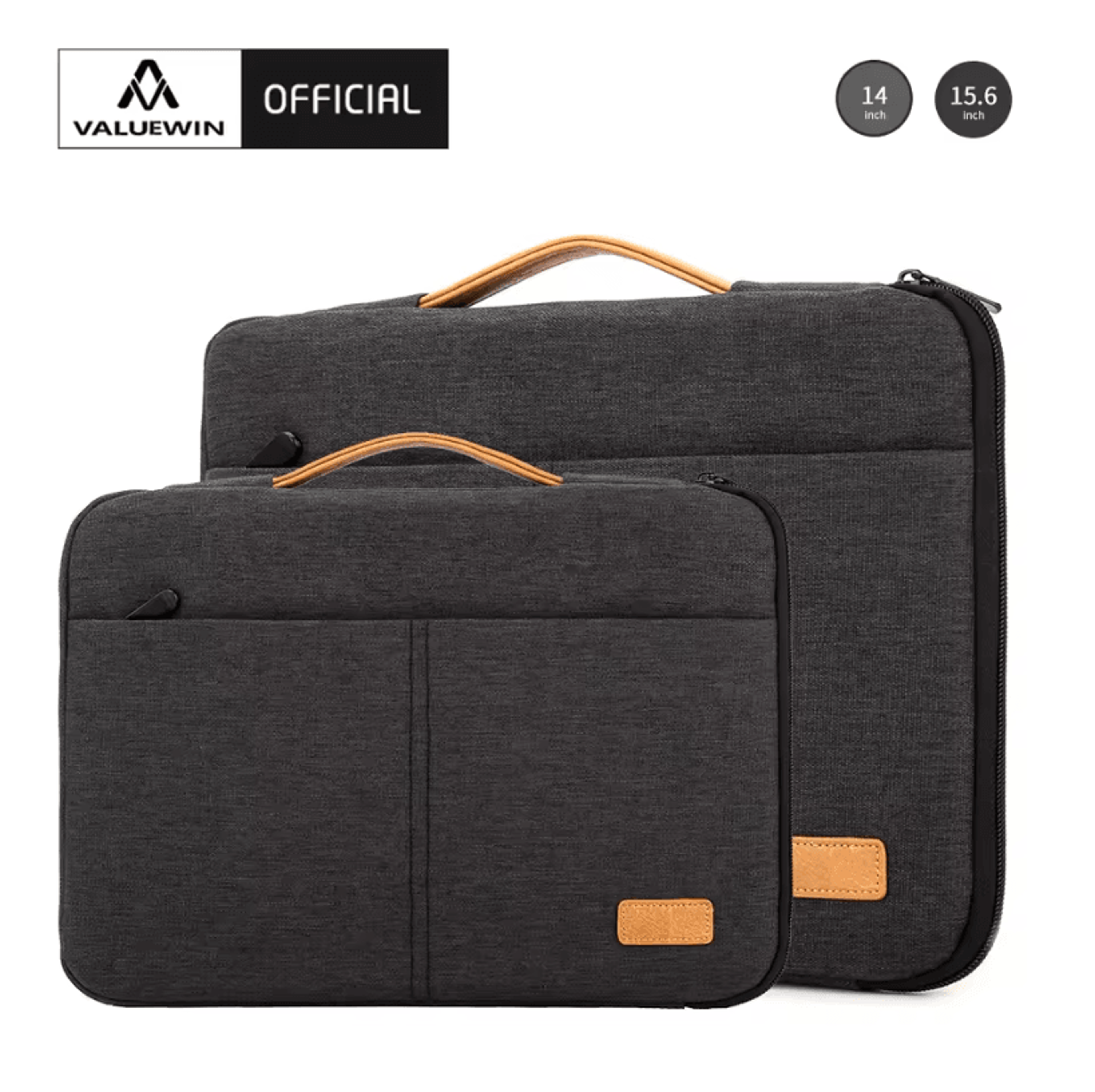 shockproof laptop sleeve bag – slim protective notebook case for macbook, dell & lenovo (14–15.6 inch)