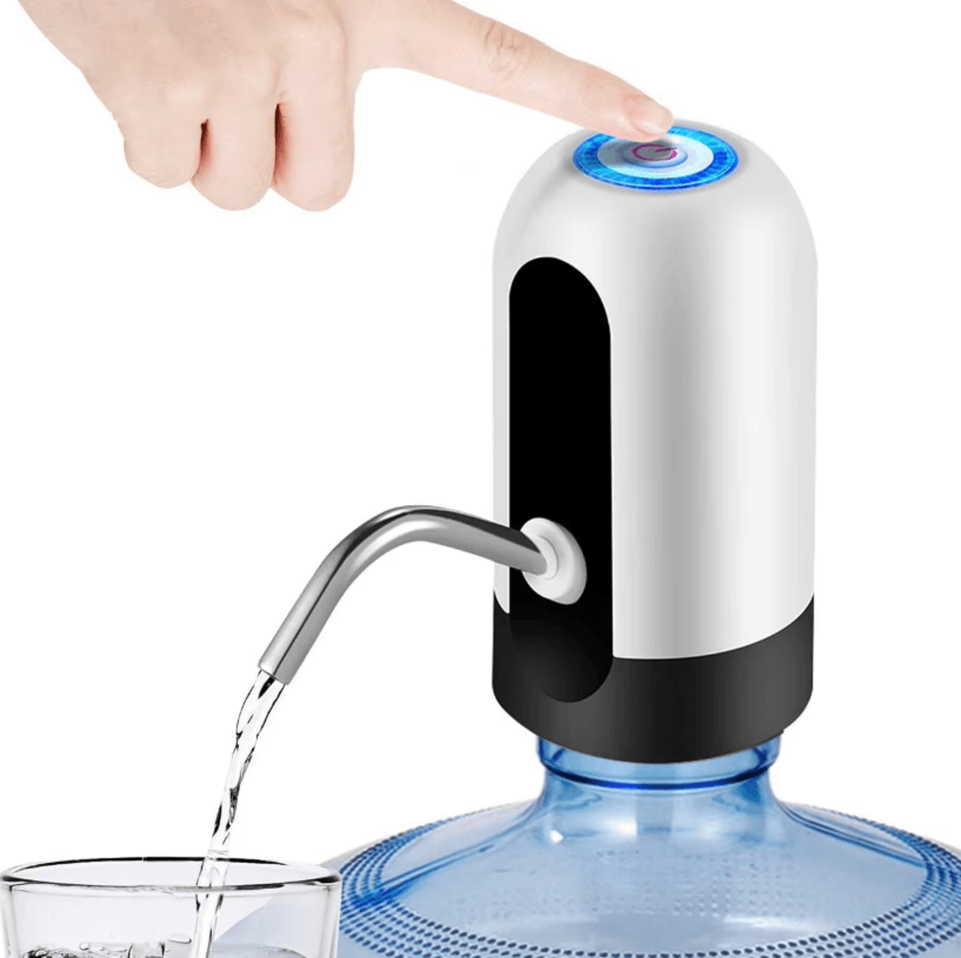 usb rechargeable water bottle pump – automatic one-touch drinking dispenser for home & office