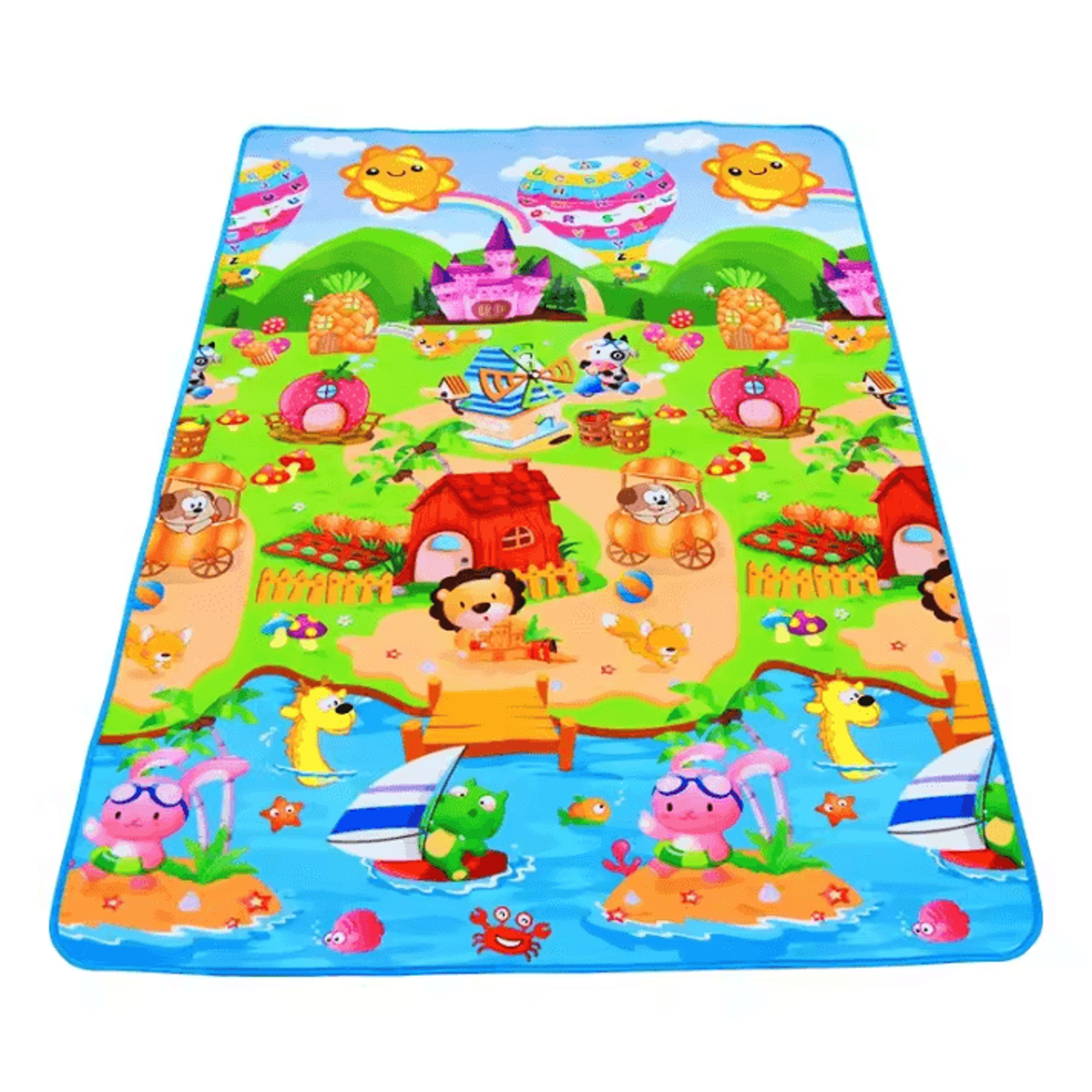 extra-large waterproof baby play mat – soft foldable crawling & activity floor