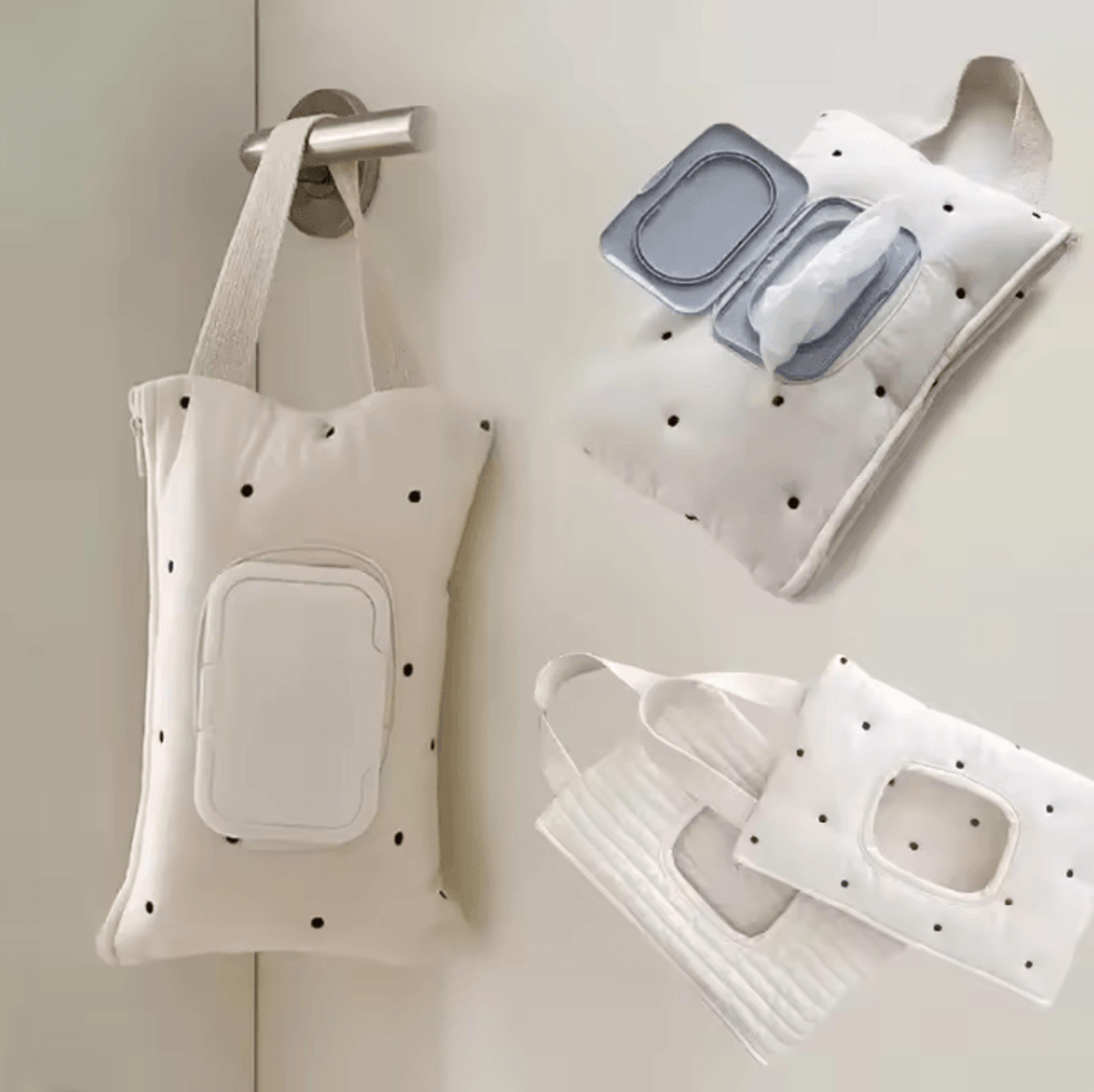 cute car & stroller hanging tissue holder for easy on-the-go access