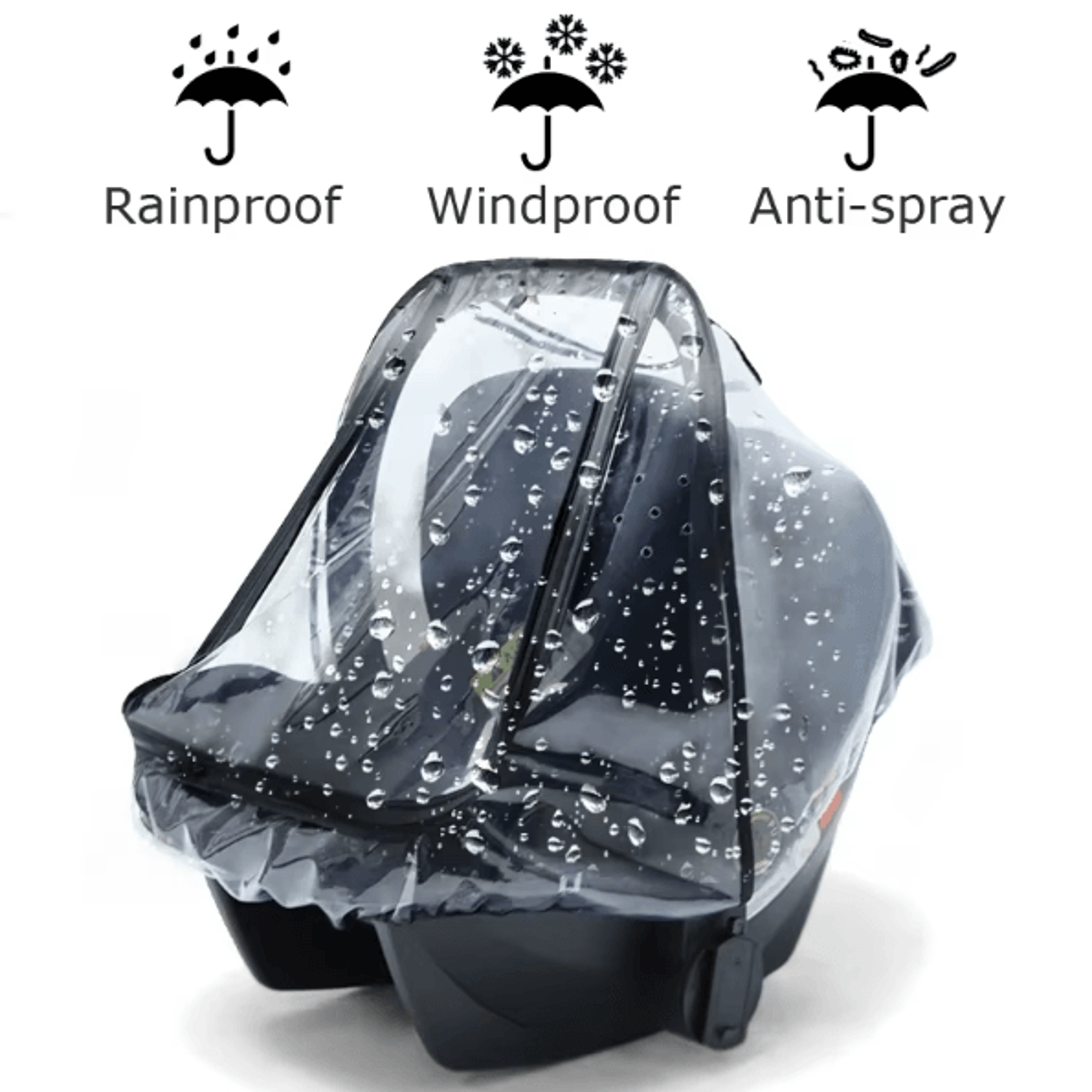 universal baby stroller rain cover with mosquito net protection