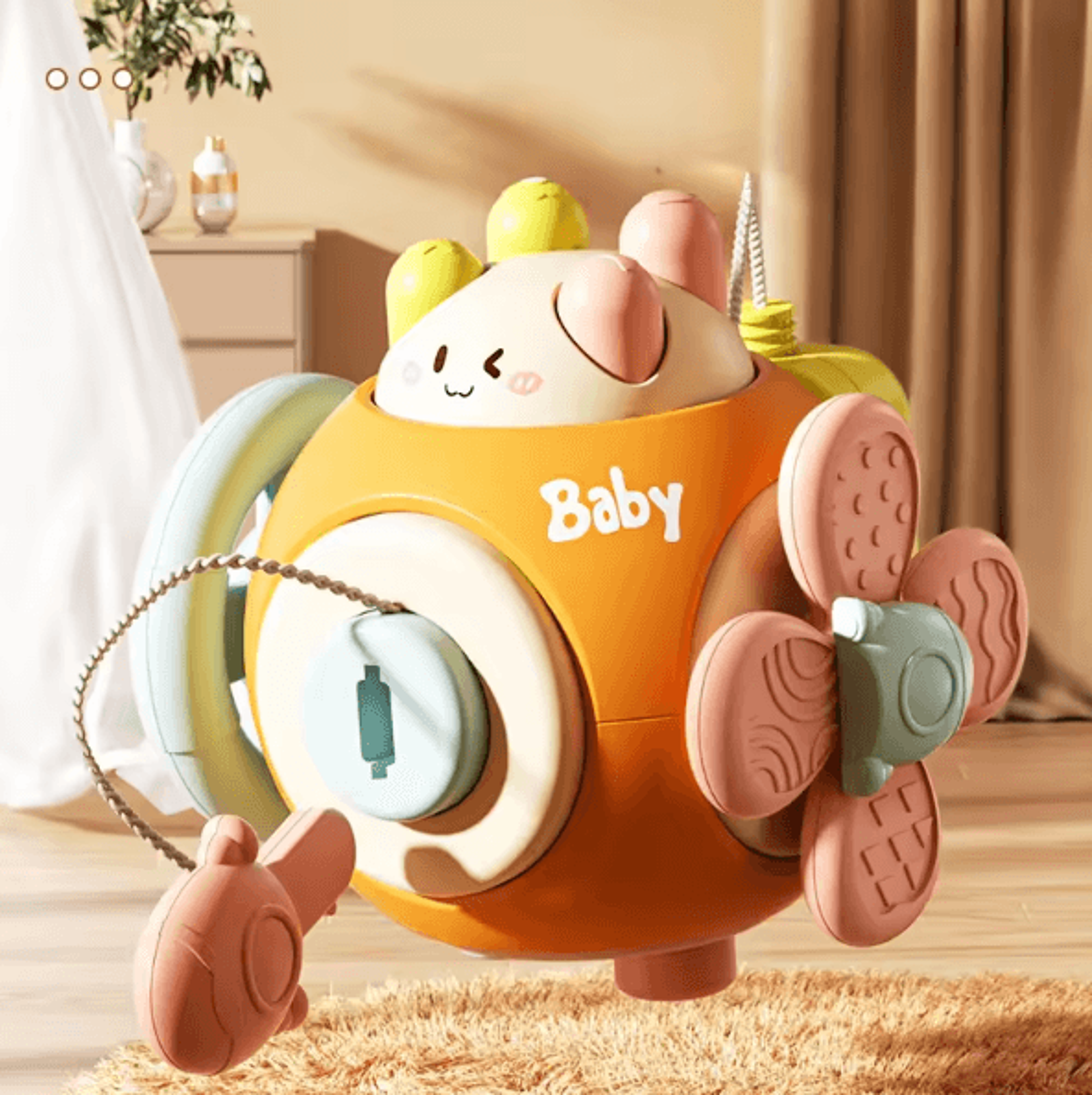 montessori busy ball grasping toy for early sensory development