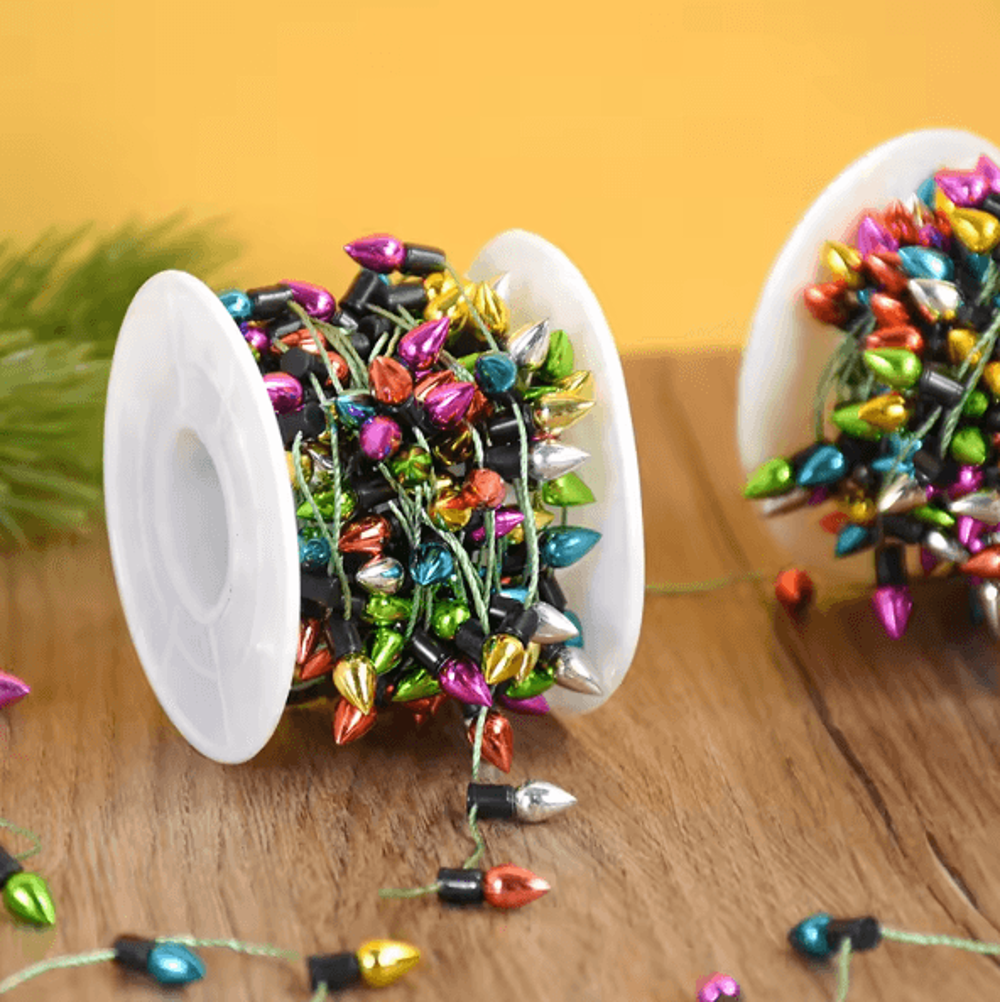5m colorful christmas bulb garland – non-led decorative string for diy & holiday decor