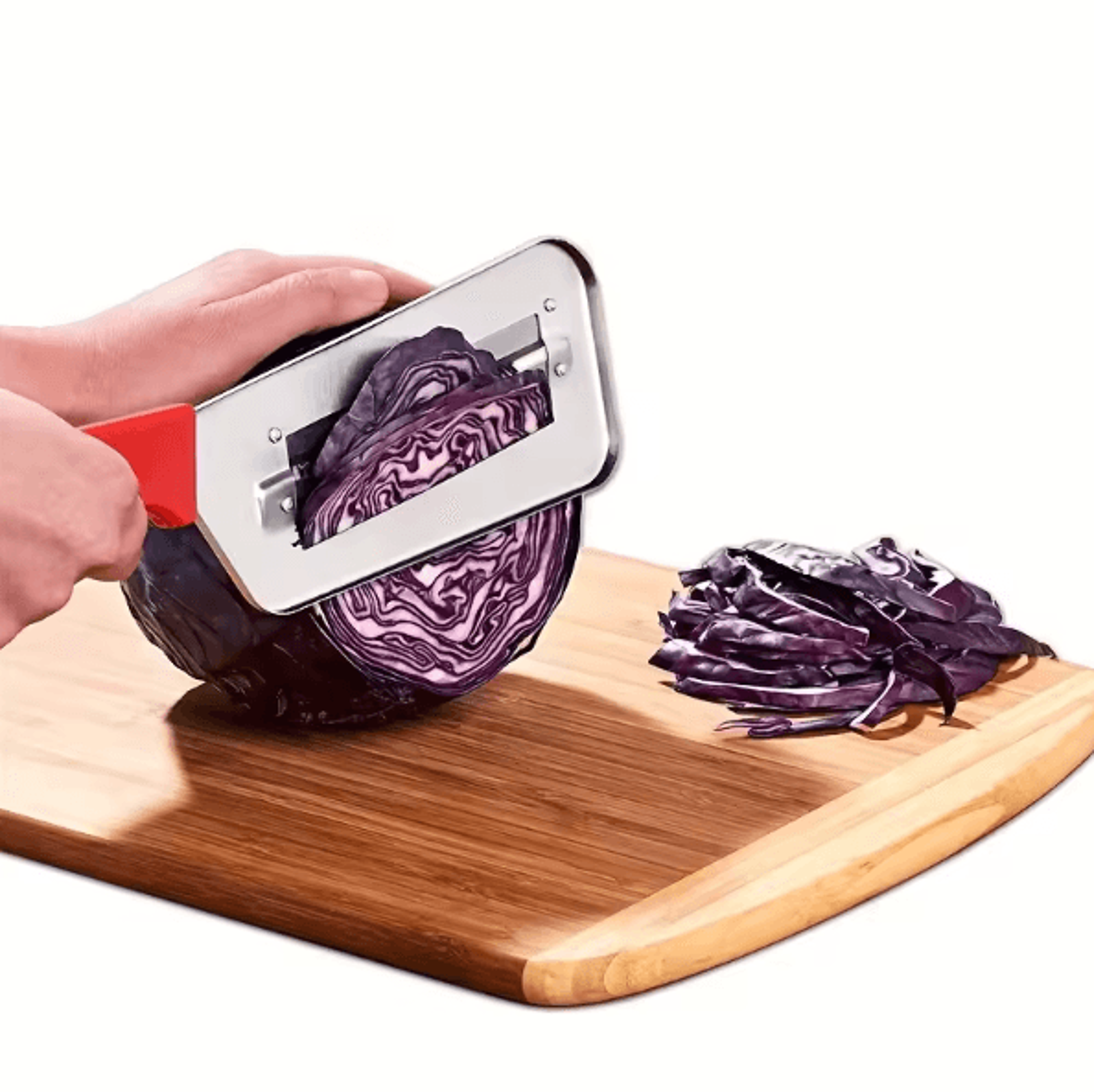 stainless steel double blade cabbage shredder knife – sauerkraut & vegetable slicer tool