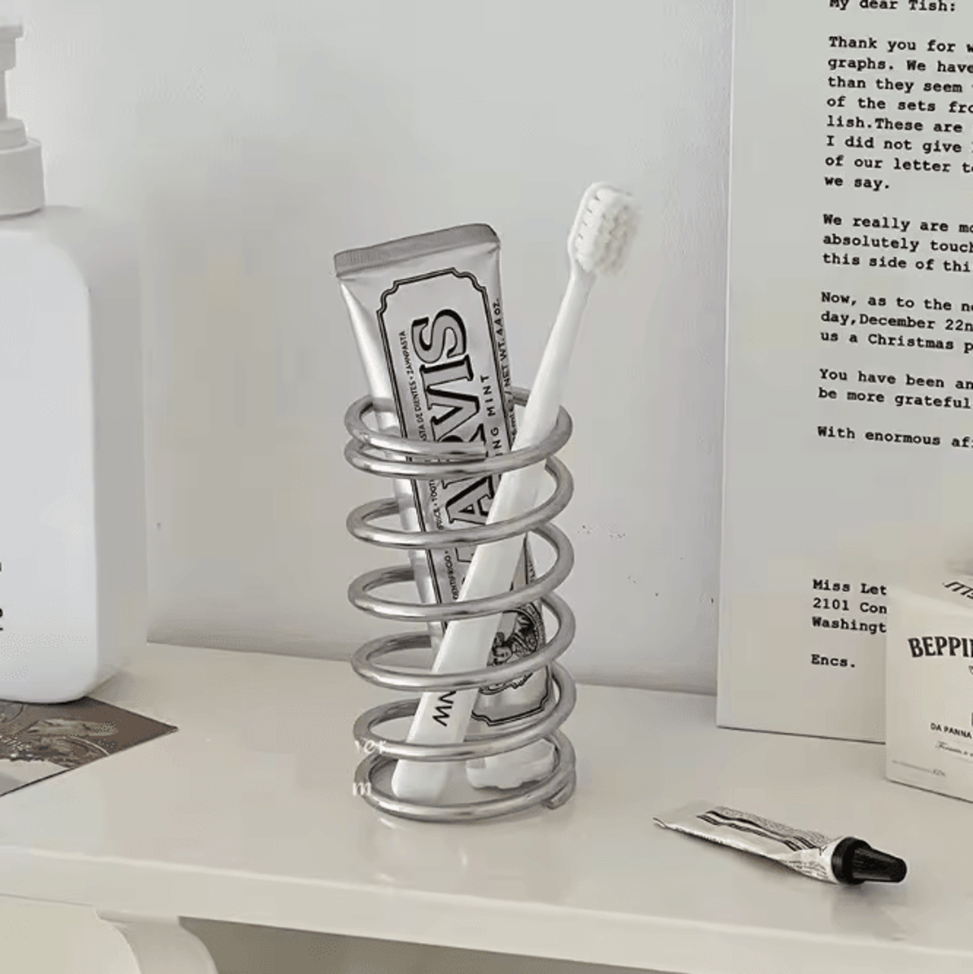 stainless steel toothbrush holder – multi-slot bathroom organizer & storage rack