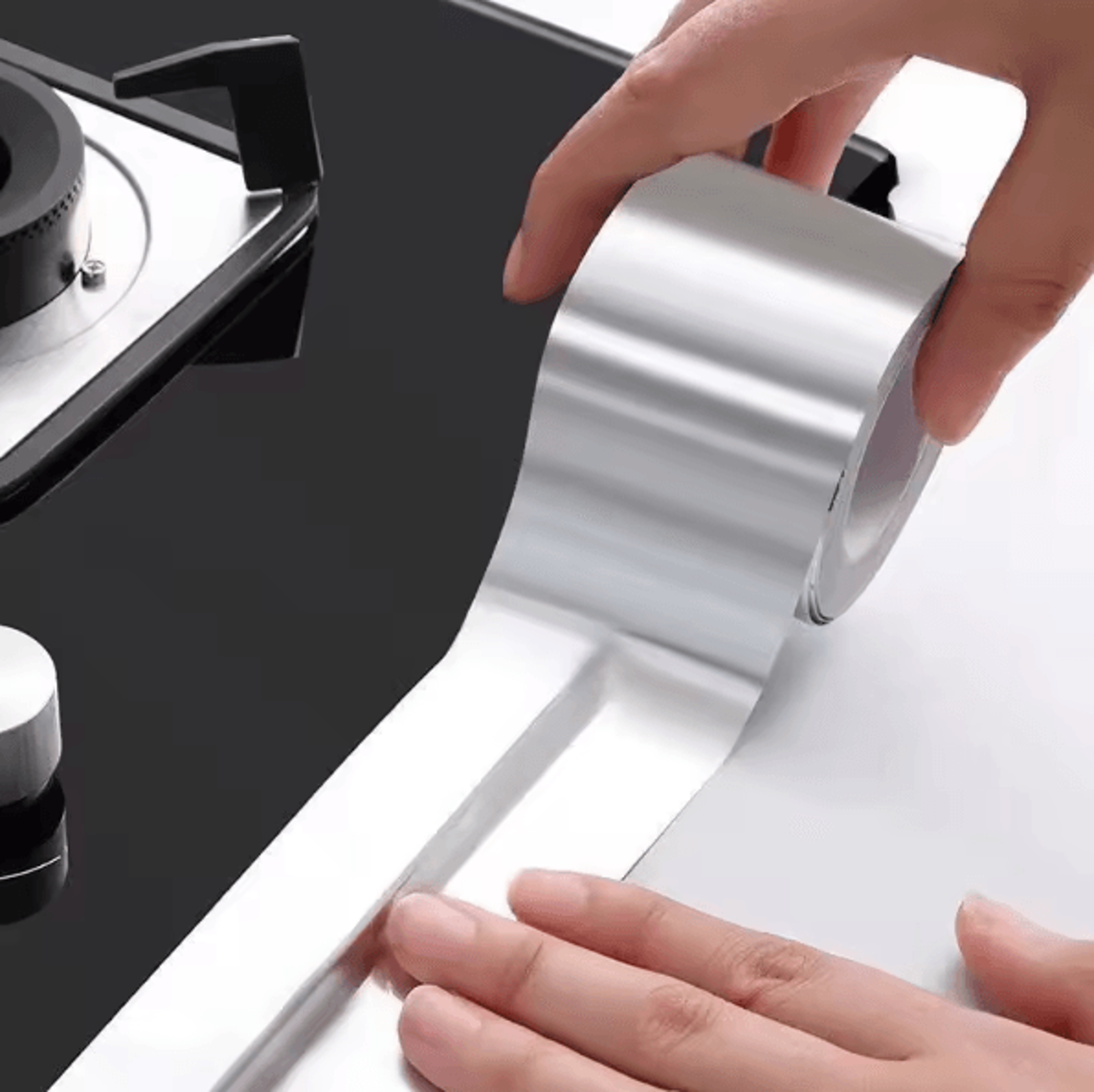 sealpro high-temperature aluminum foil kitchen tape for stove & sink gaps