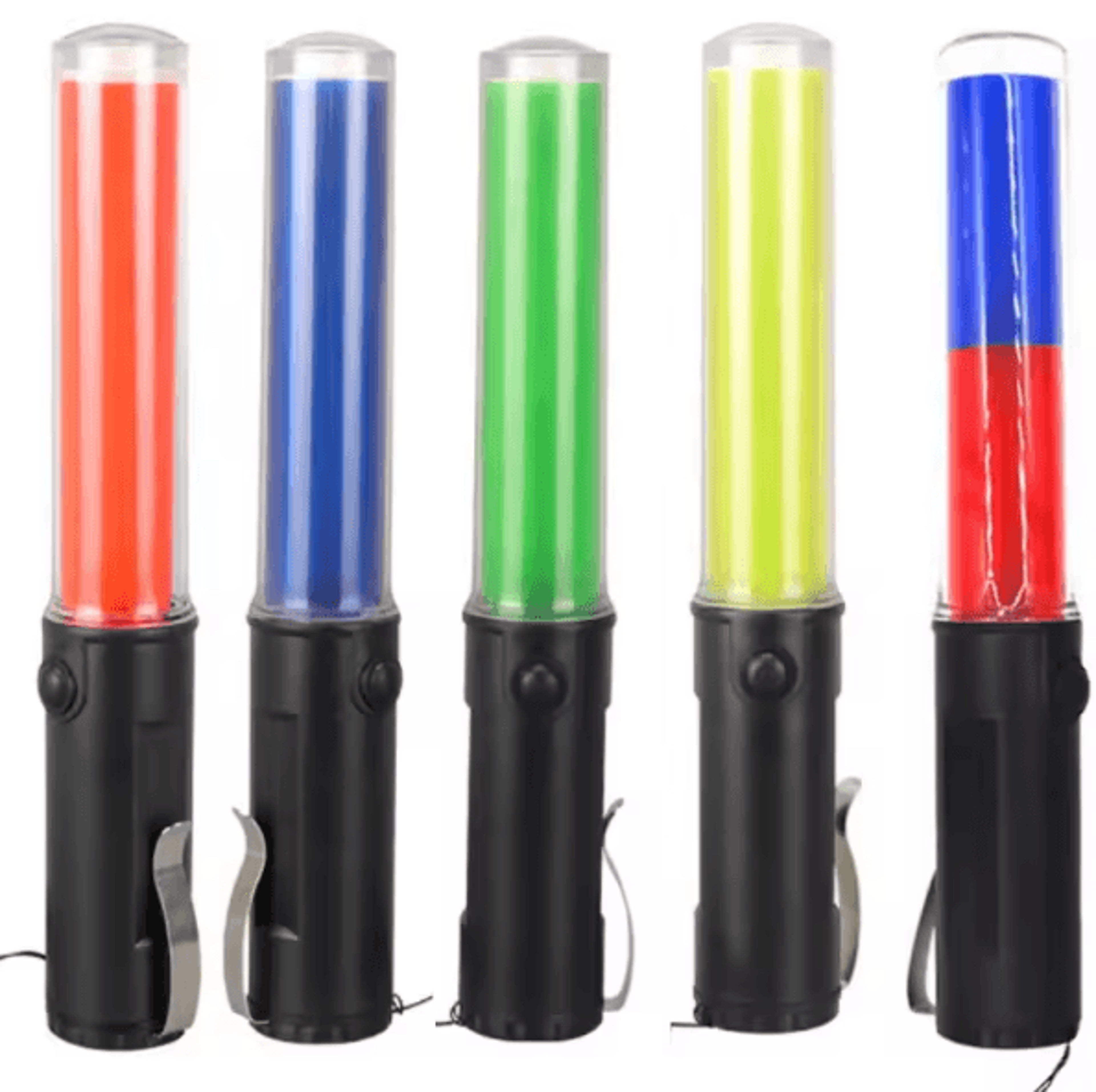 signalpro led traffic baton with 3 flashing modes & clip design