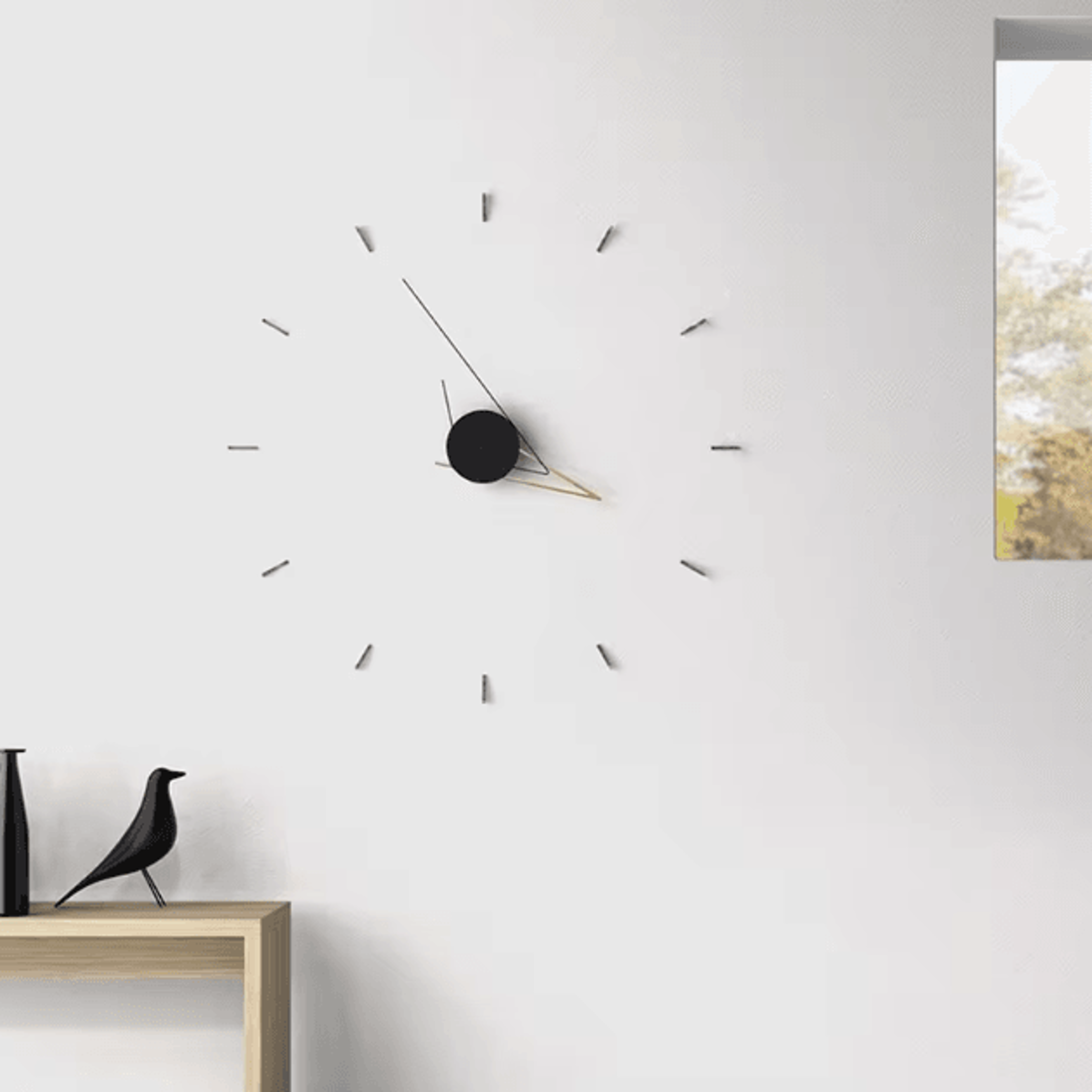diy minimalist wall clock – silent modern 3d creative wall clock decor for personalized home design (up to 120cm)