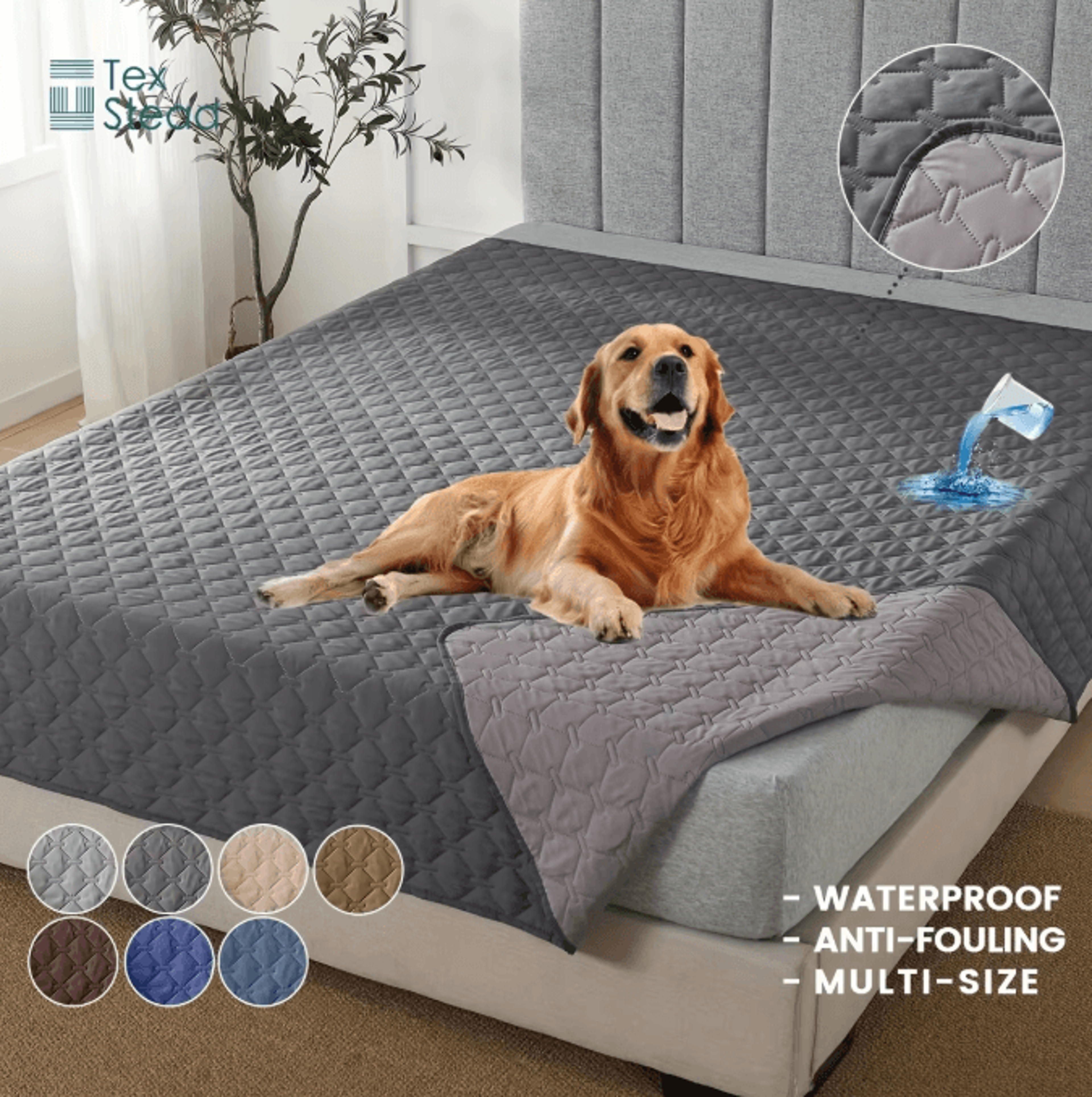 double sided waterproof dog bed cover pet blanket sofa protector for couch furniture