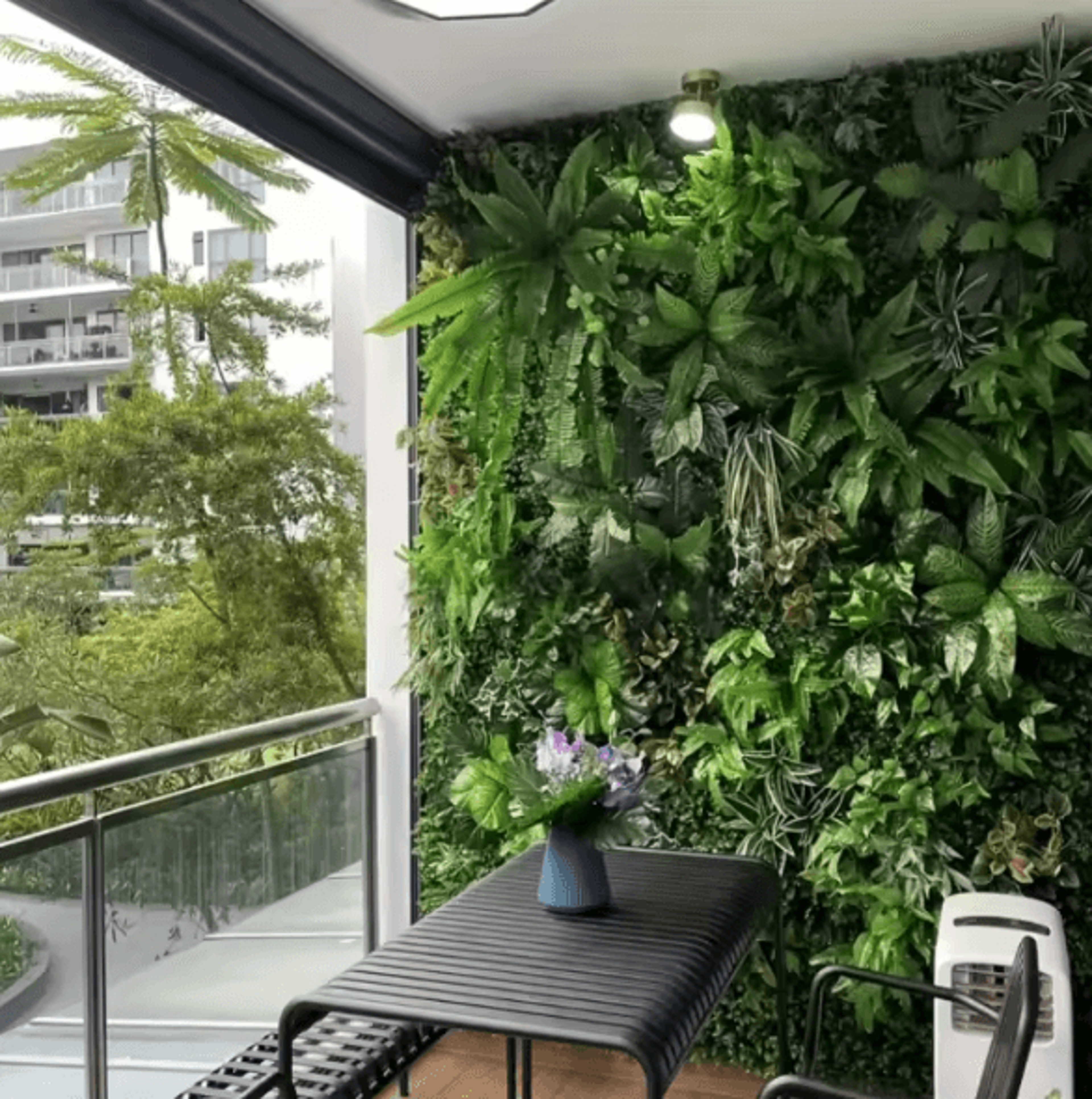 artificial boxwood hedge wall panel – lush green wall decor for indoor outdoor vertical garden & events