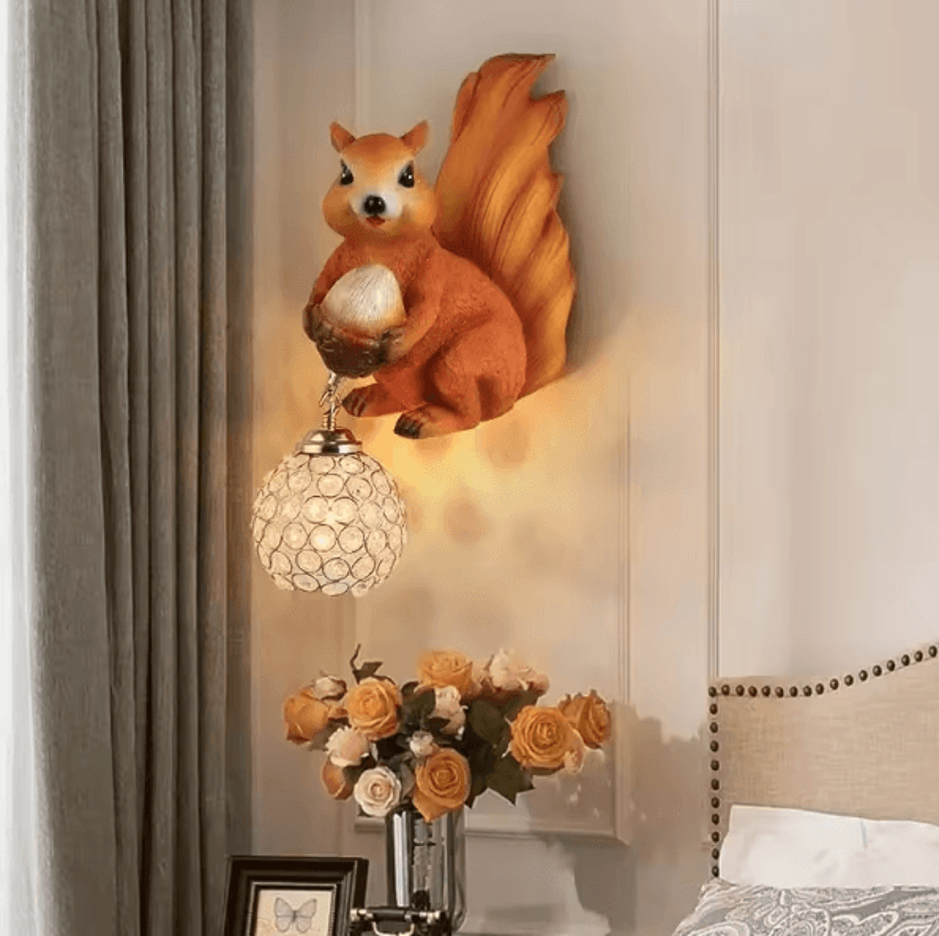 lumisquirrel artistic led wall light decor for modern spaces