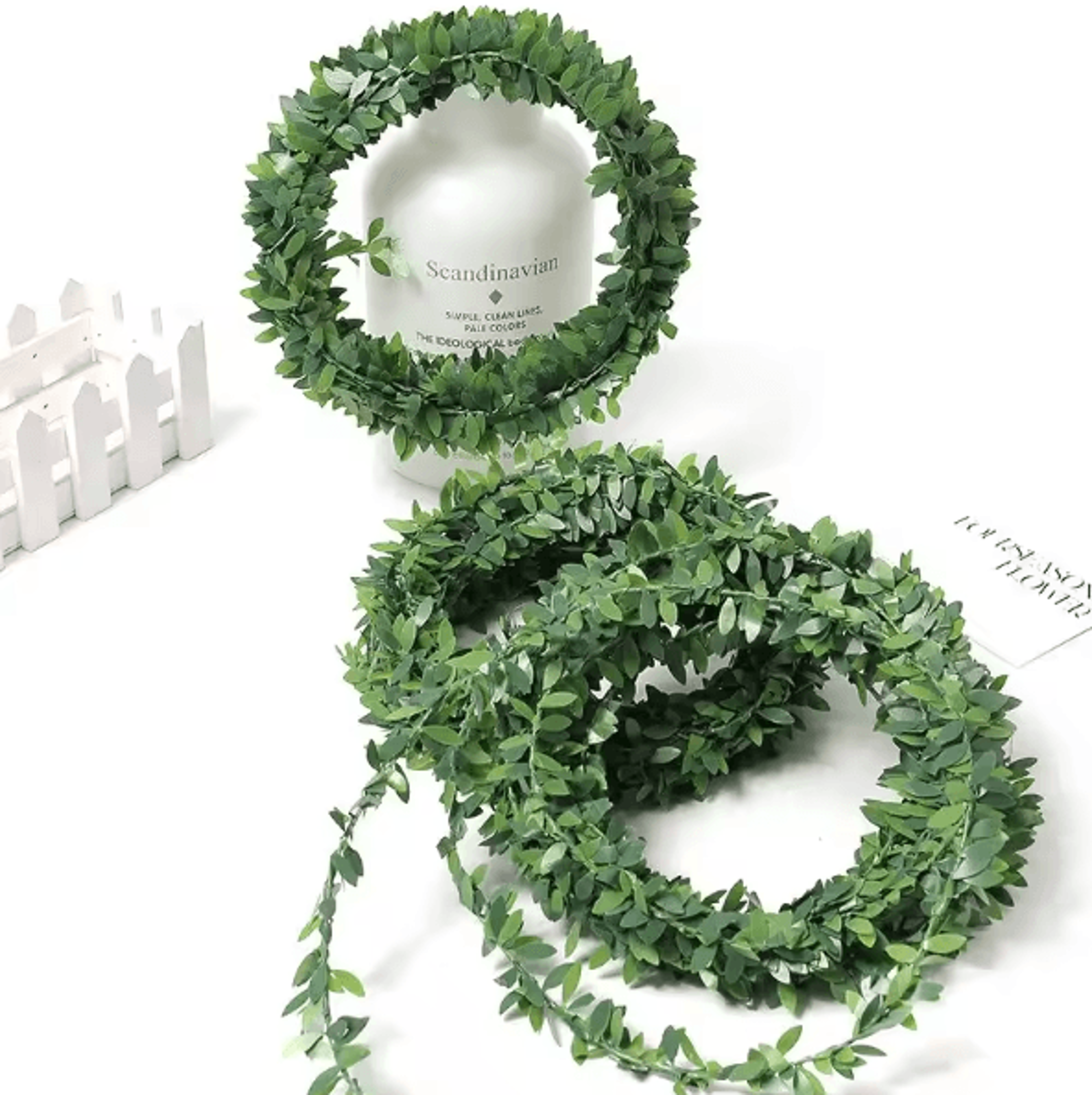 7.5m artificial ivy garland – uv-resistant faux greenery vines for indoor & outdoor decor