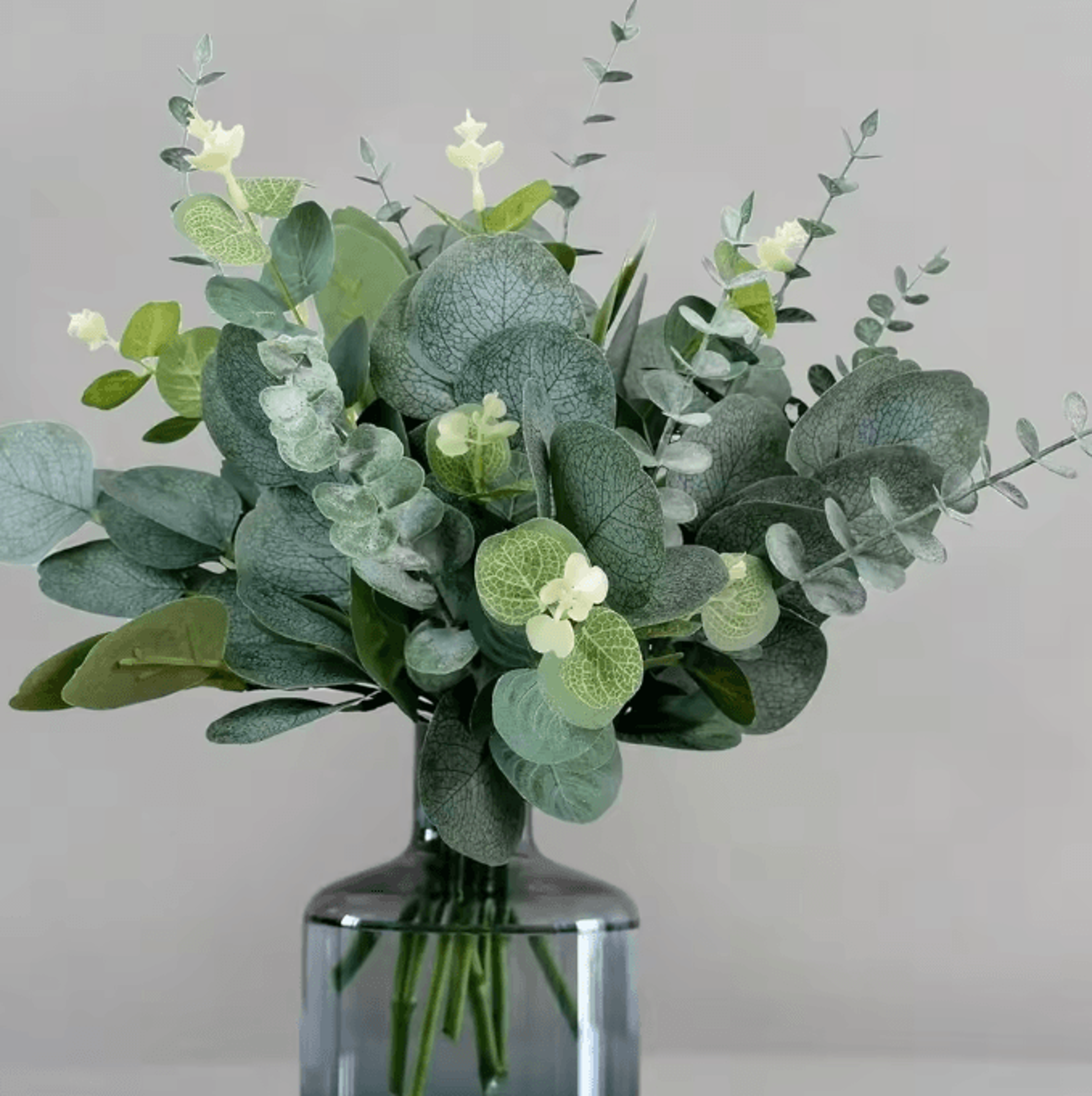 3/6/9pcs artificial eucalyptus bouquet – realistic fake greenery for home, wedding & vase decor