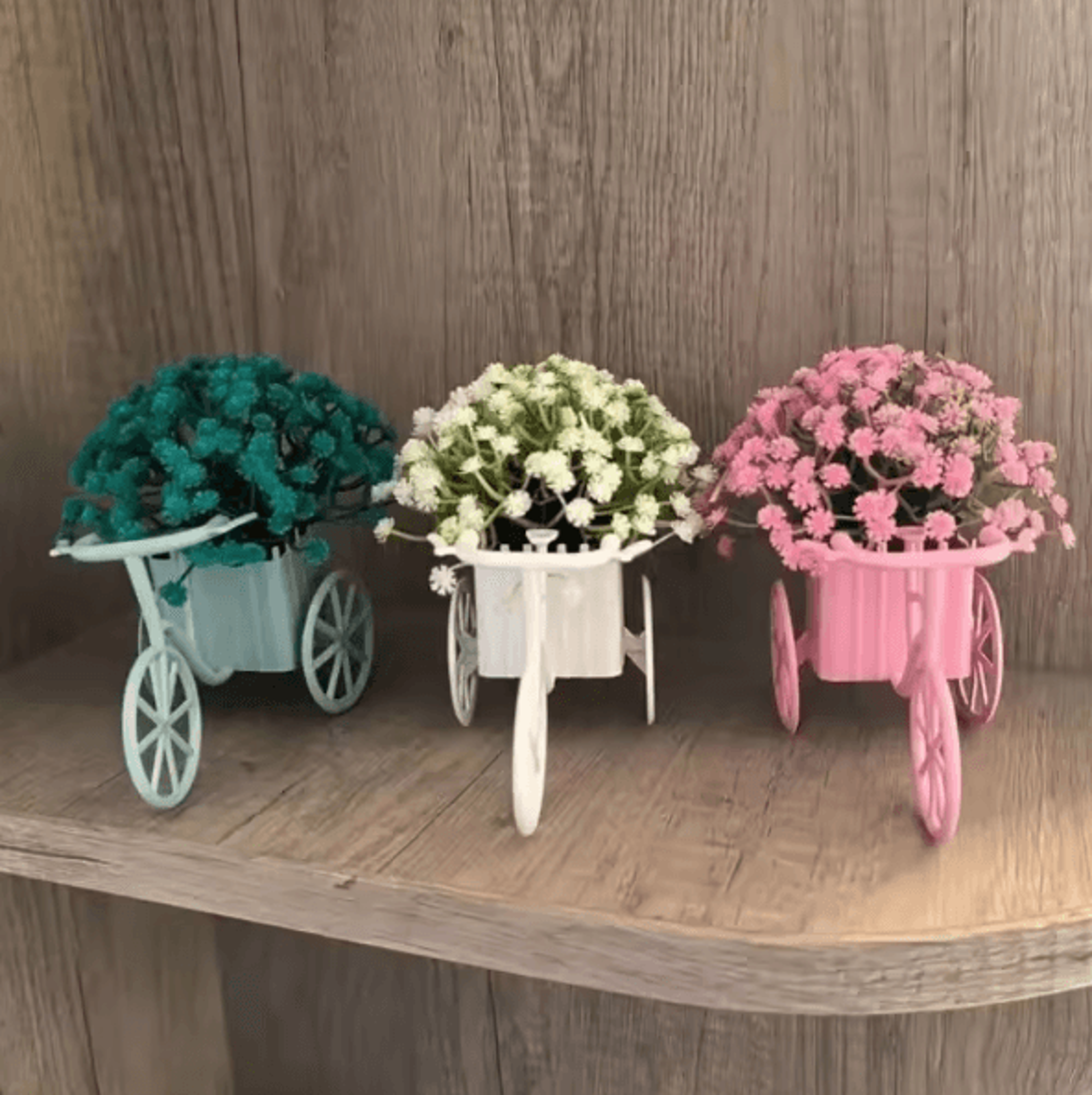 rusticycle vintage mini bicycle model with flower basket desk decor