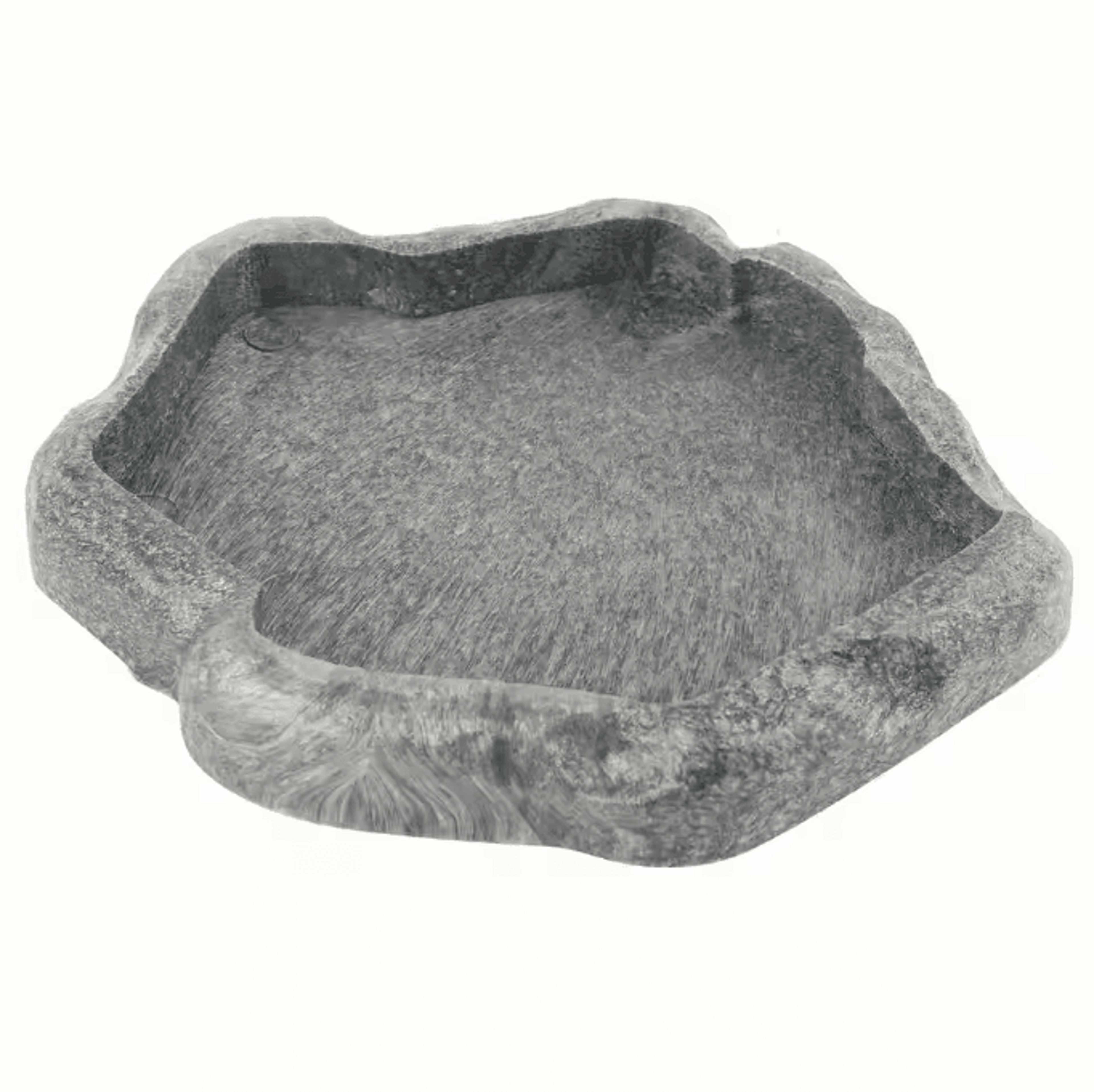 natural rock style reptile feeder bowl for tortoise lizard and terrarium habitats