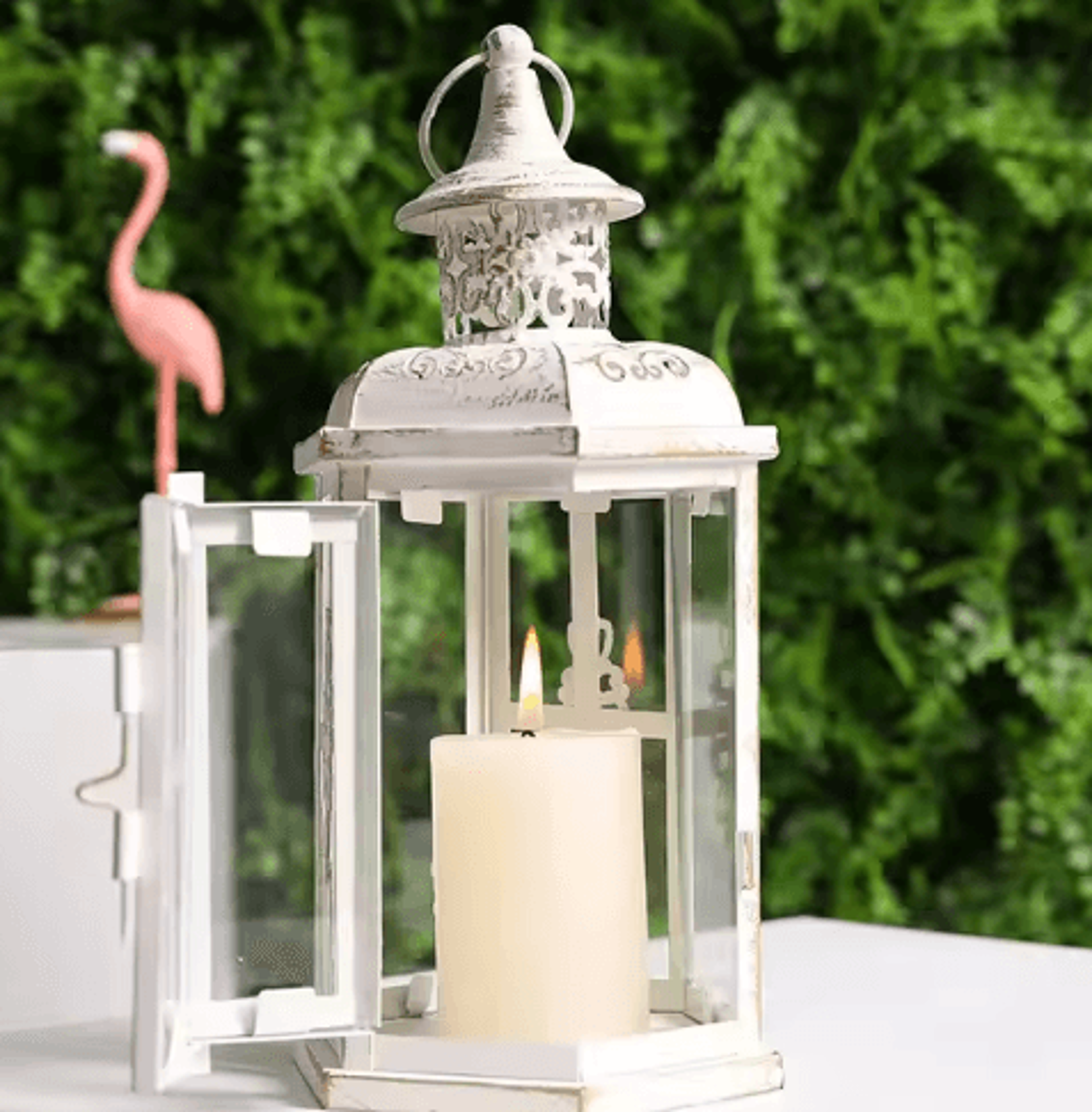 vintage hanging metal candle lantern for indoor outdoor wedding and home decor