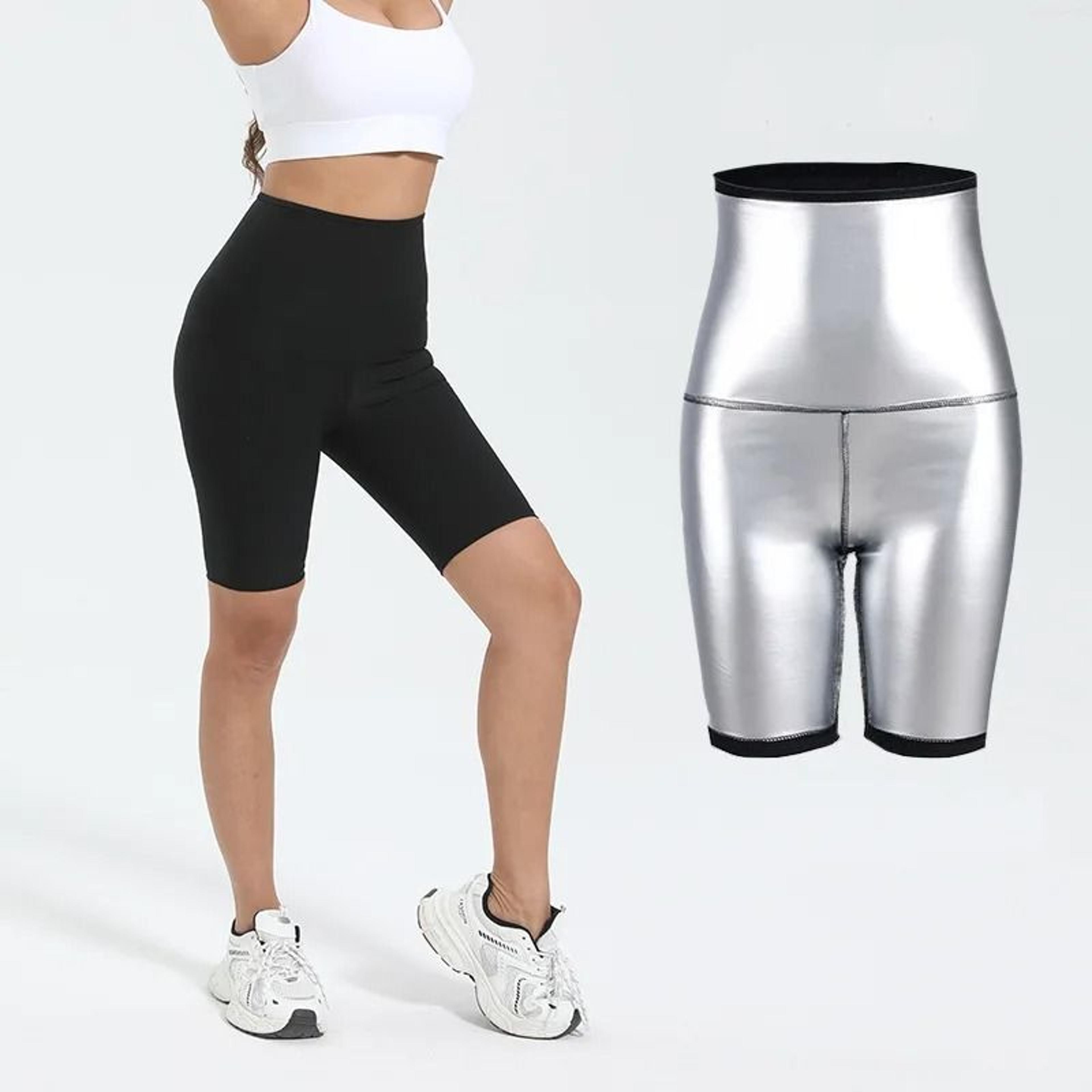 women's high waist thermo compression slimming shorts