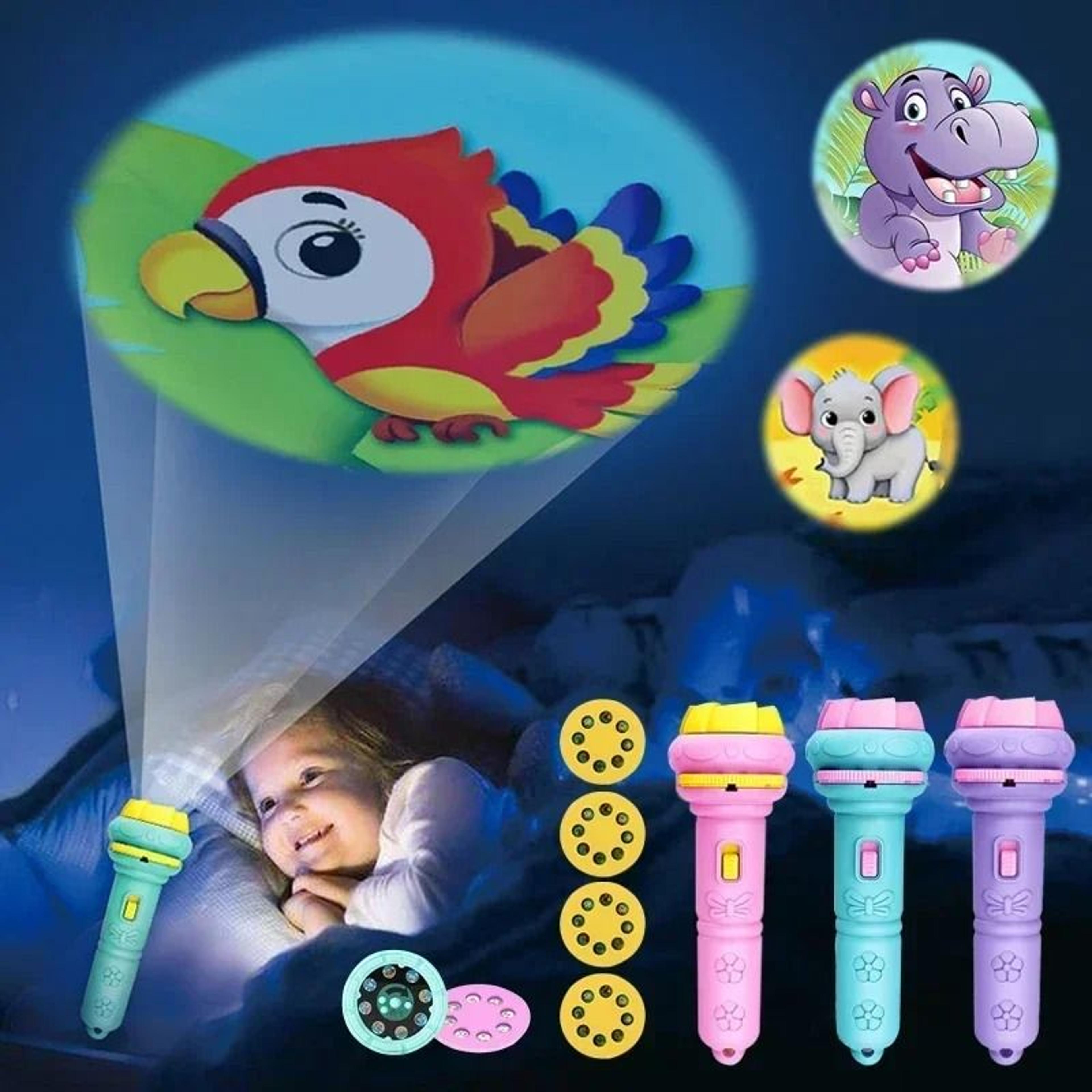 kids flashlight projector story toy