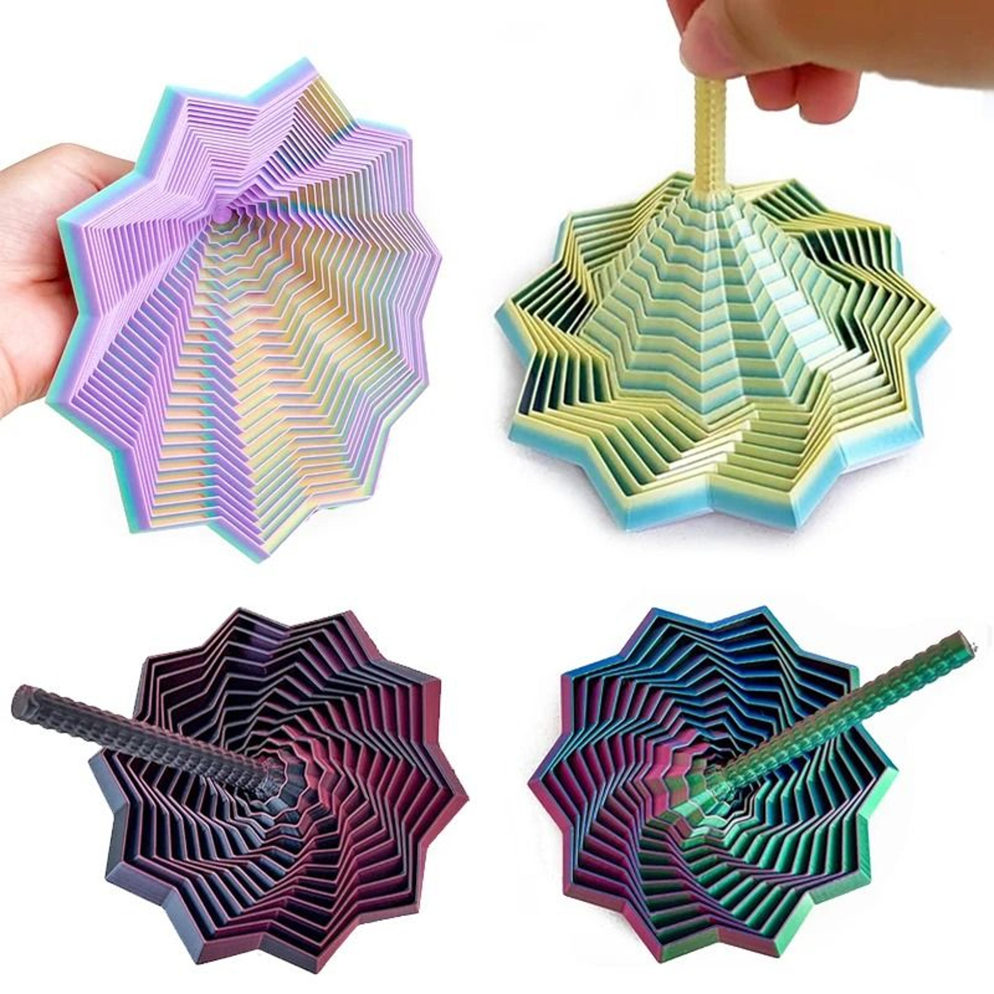 3d printed expanding sensory fidget star