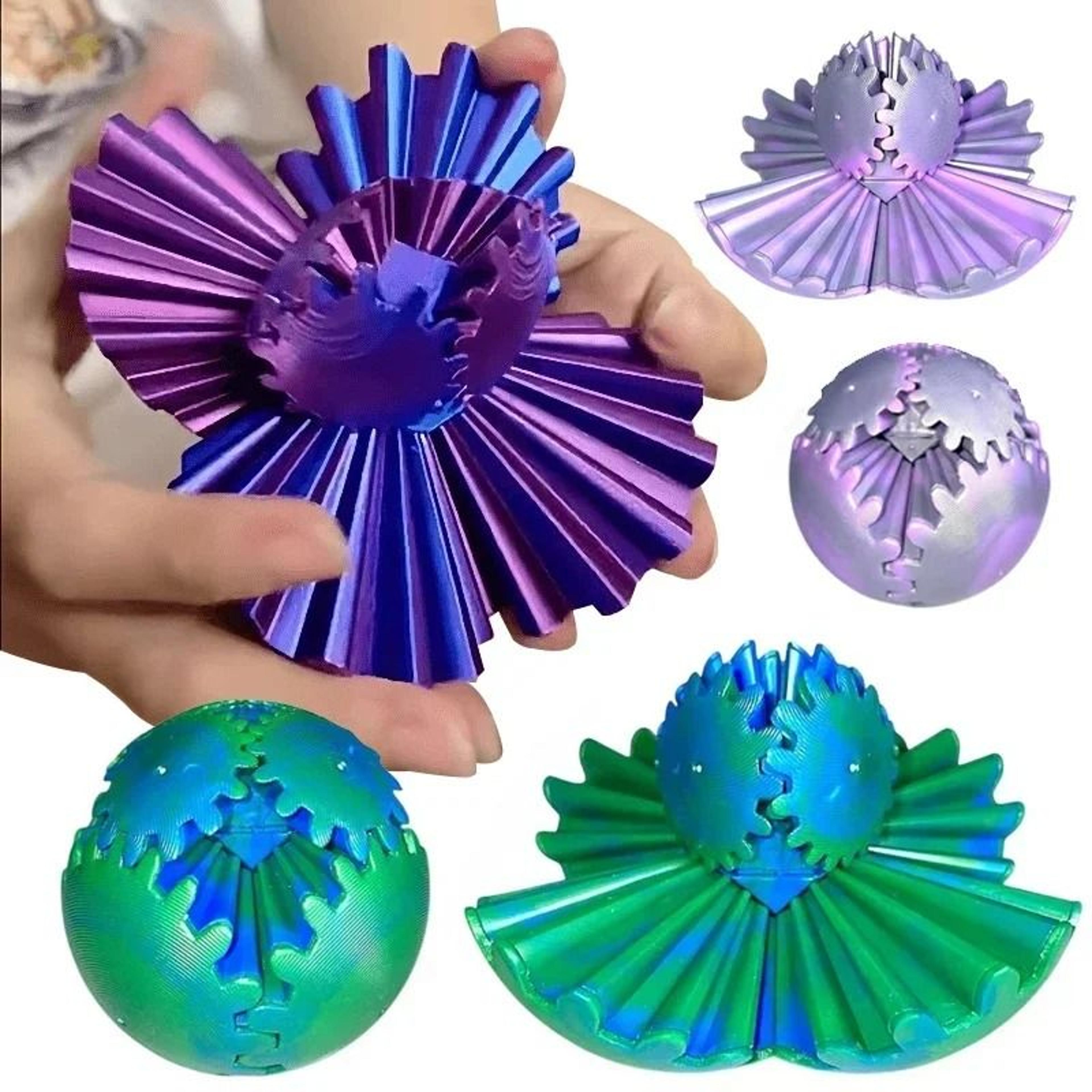 3d printed gear ball fidget toy