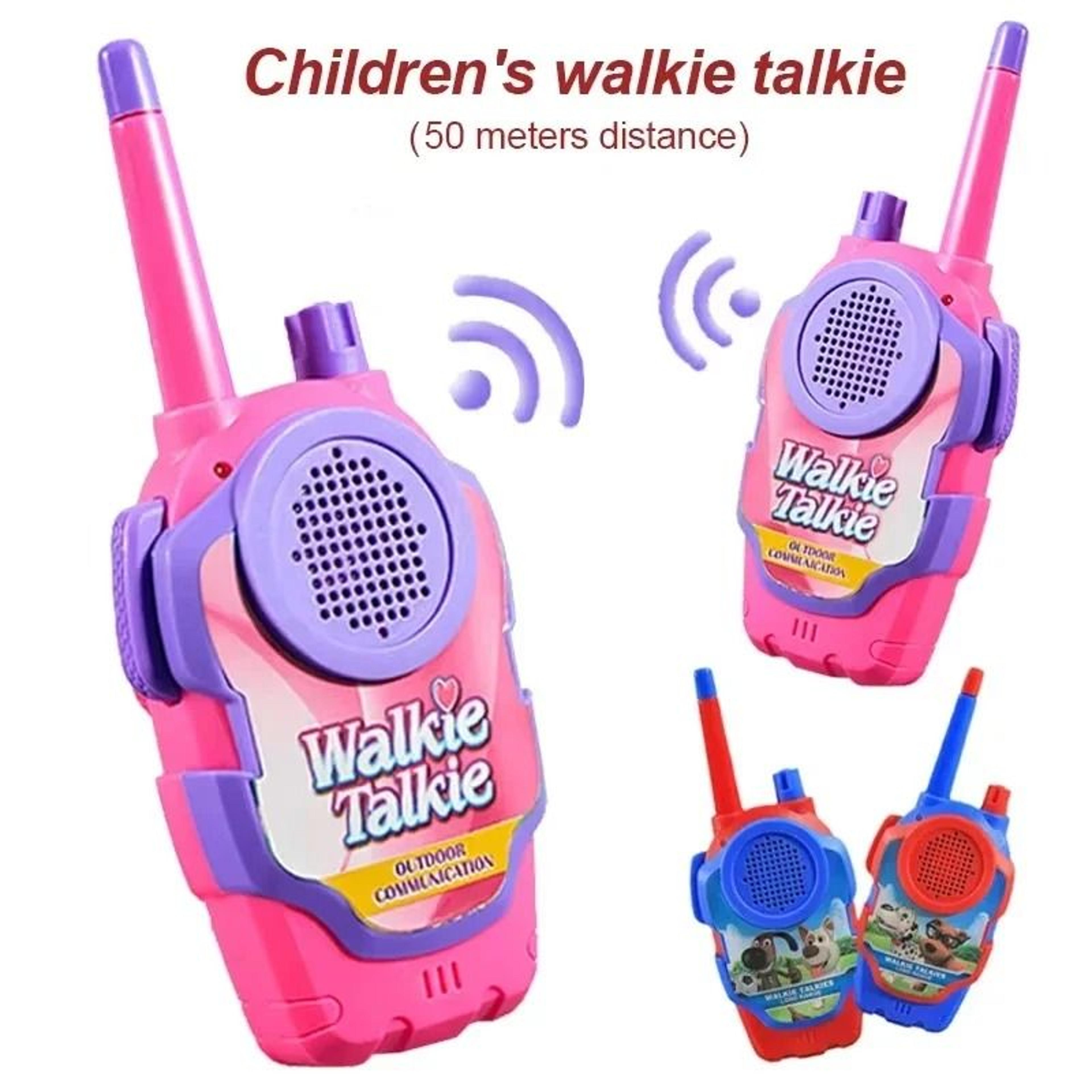 2 piece wireless walkie talkie set for kids