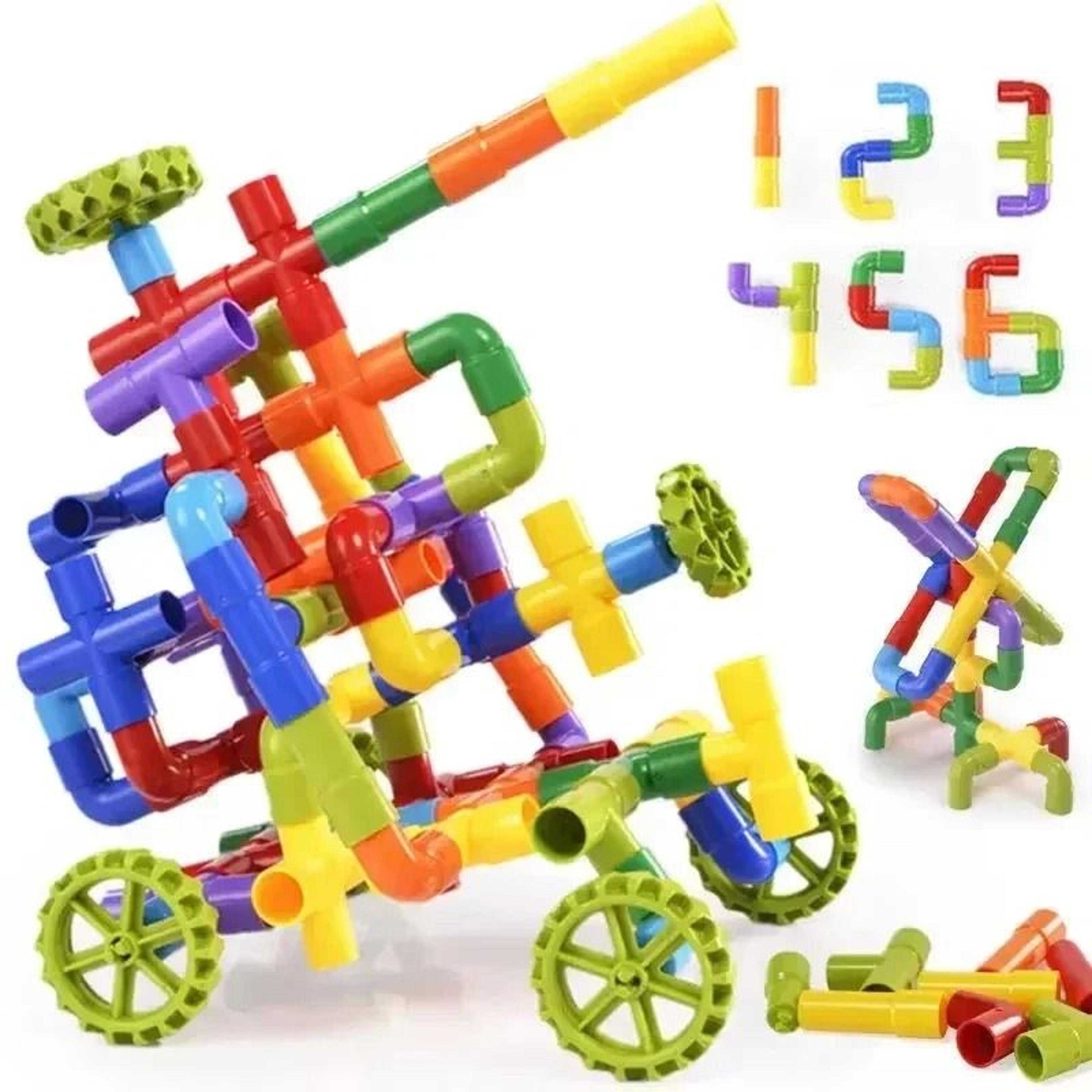 pipe building blocks construction set