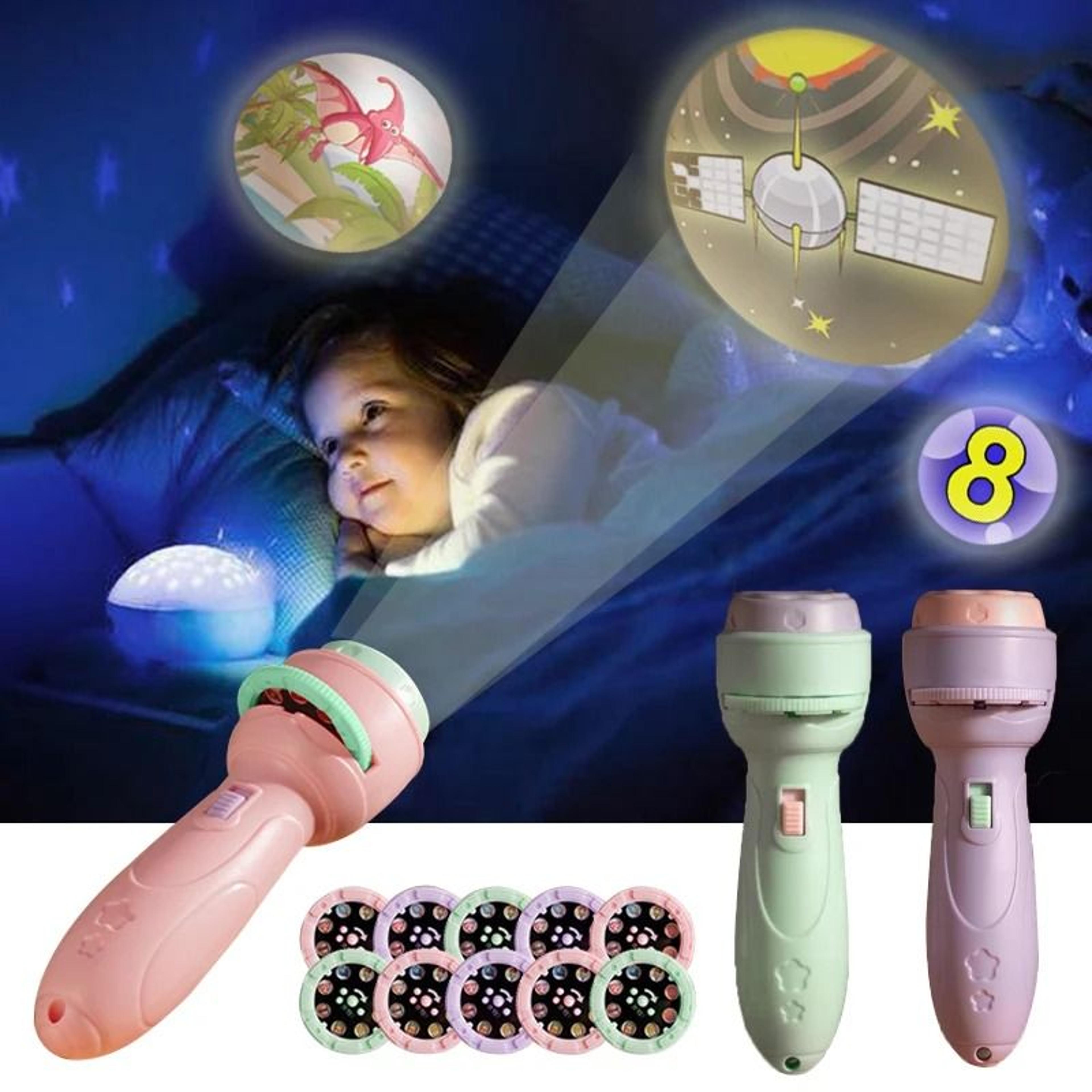 cartoon projector flashlight educational toy