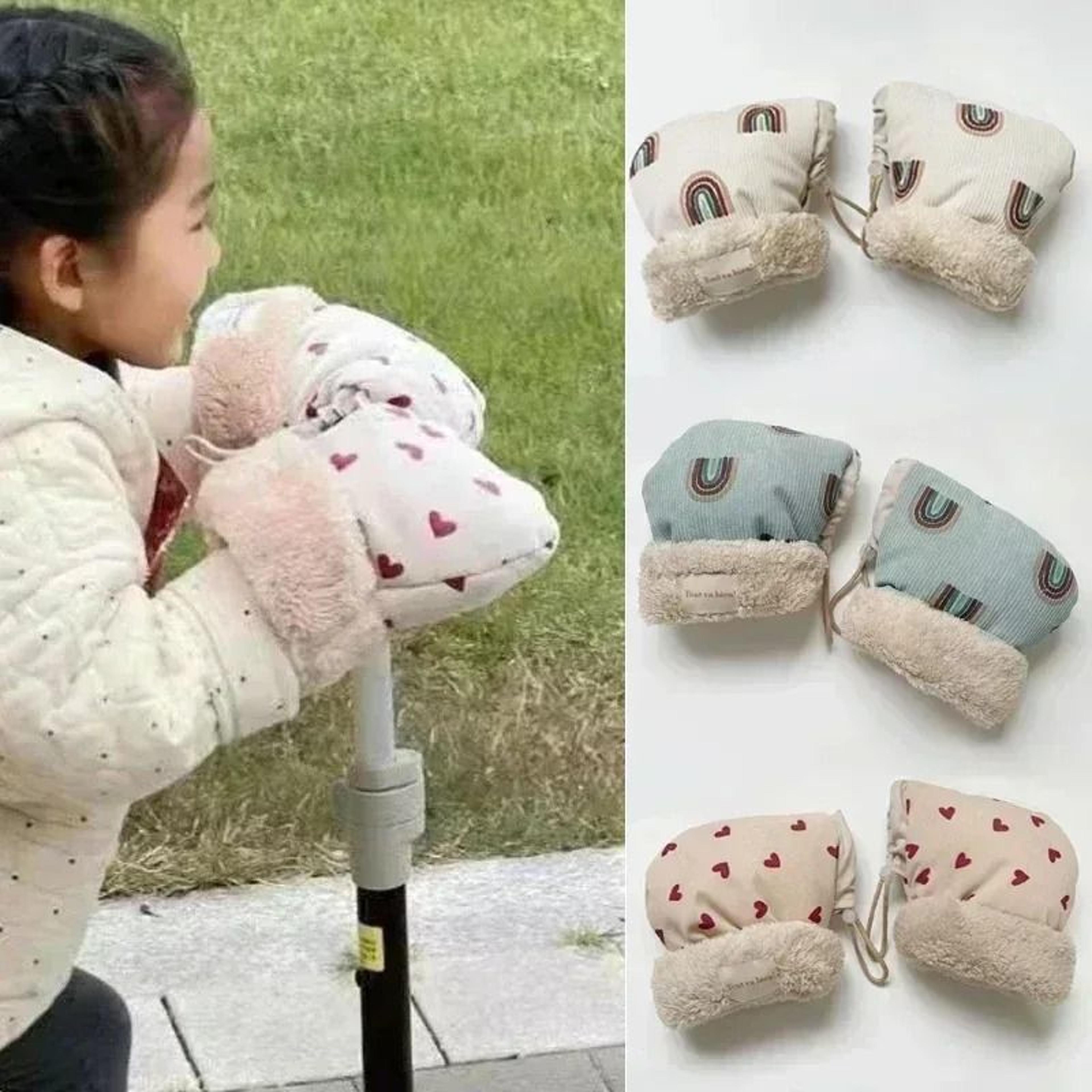 kids winter mittens windproof cartoon hand warmers for outdoor activities