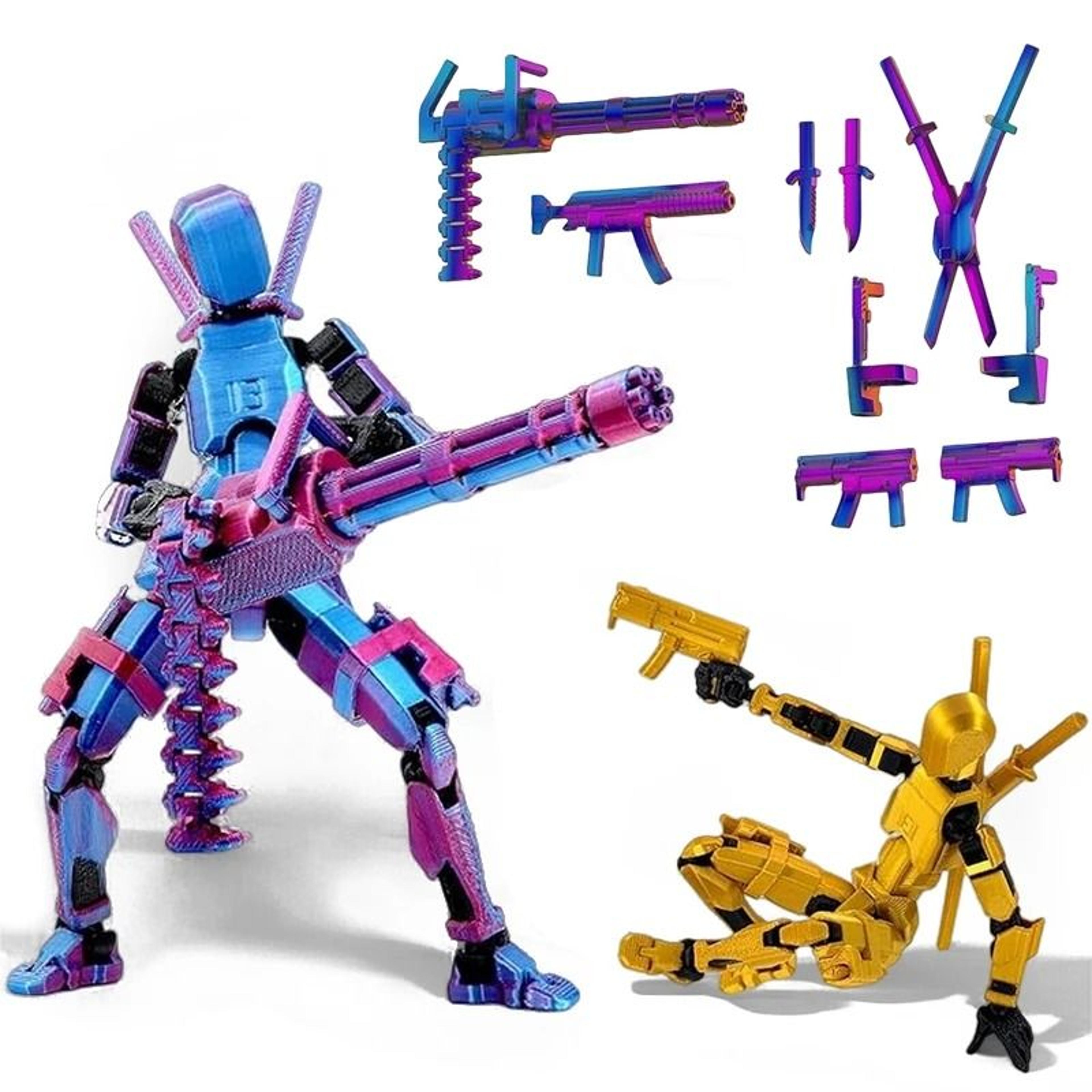 titan 13 robot action figure set 3d printed poseable collectible toy