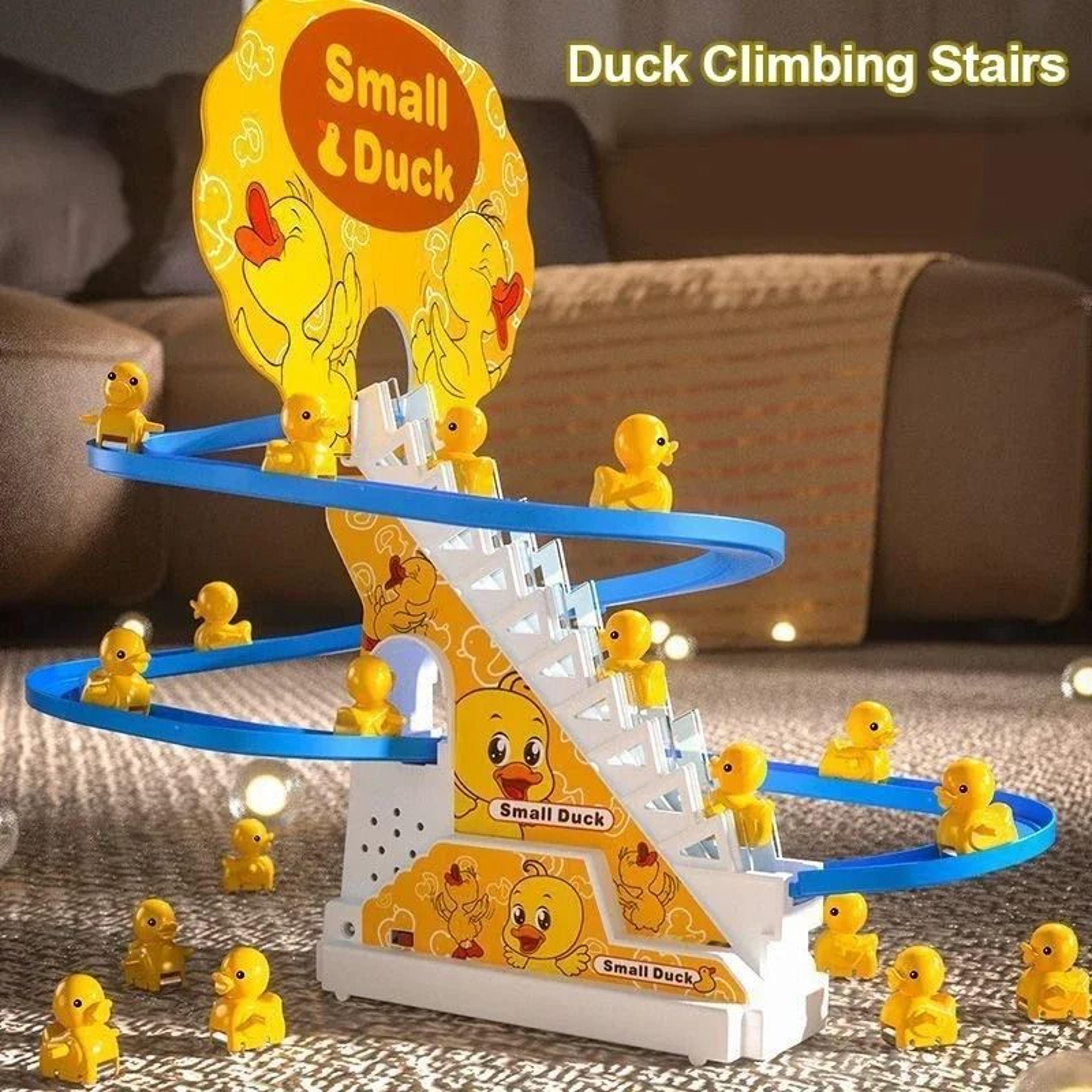 climbing duck slide toy with music and lights interactive toddler toy
