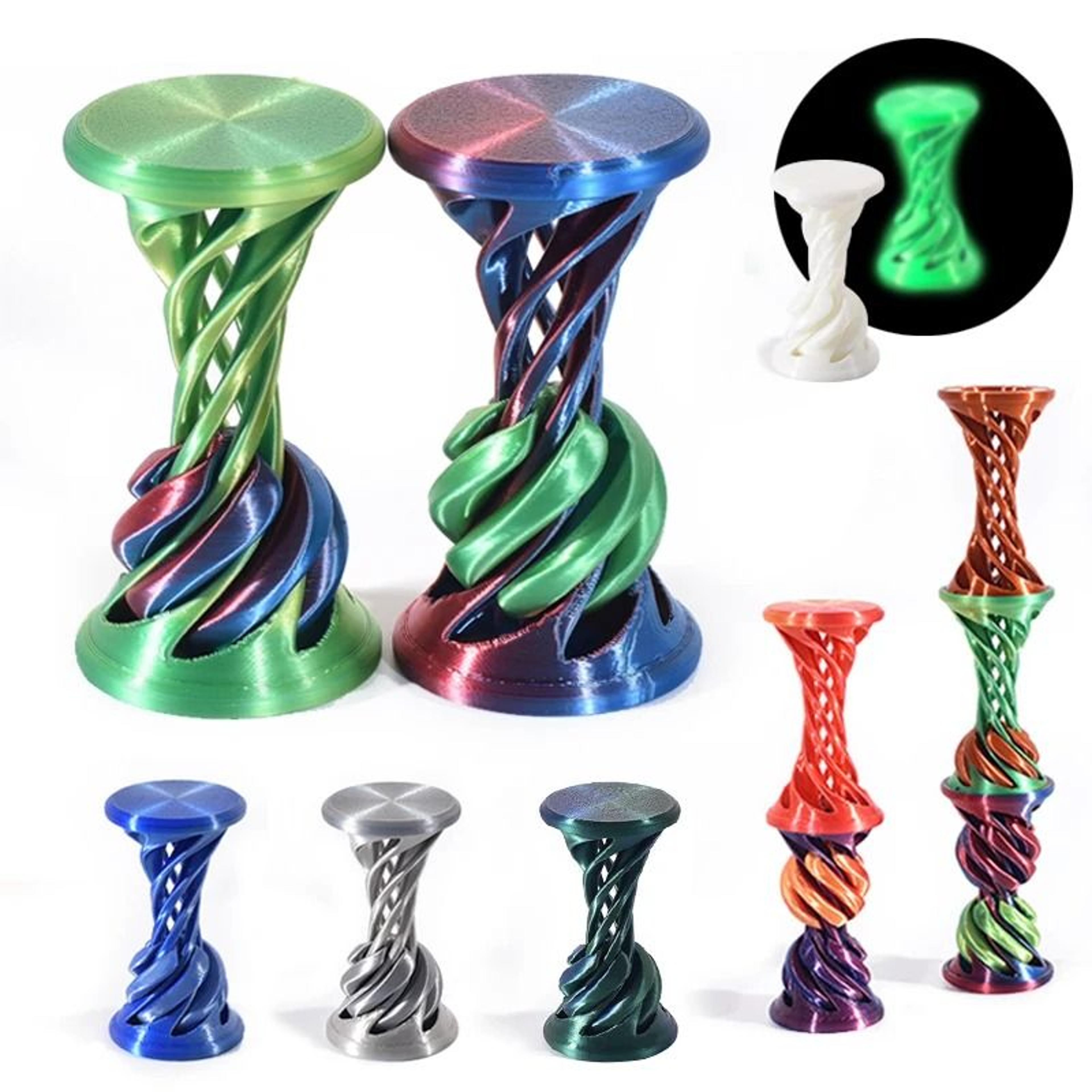 3d printed spiral fidget toy stress relief desktop desk decor