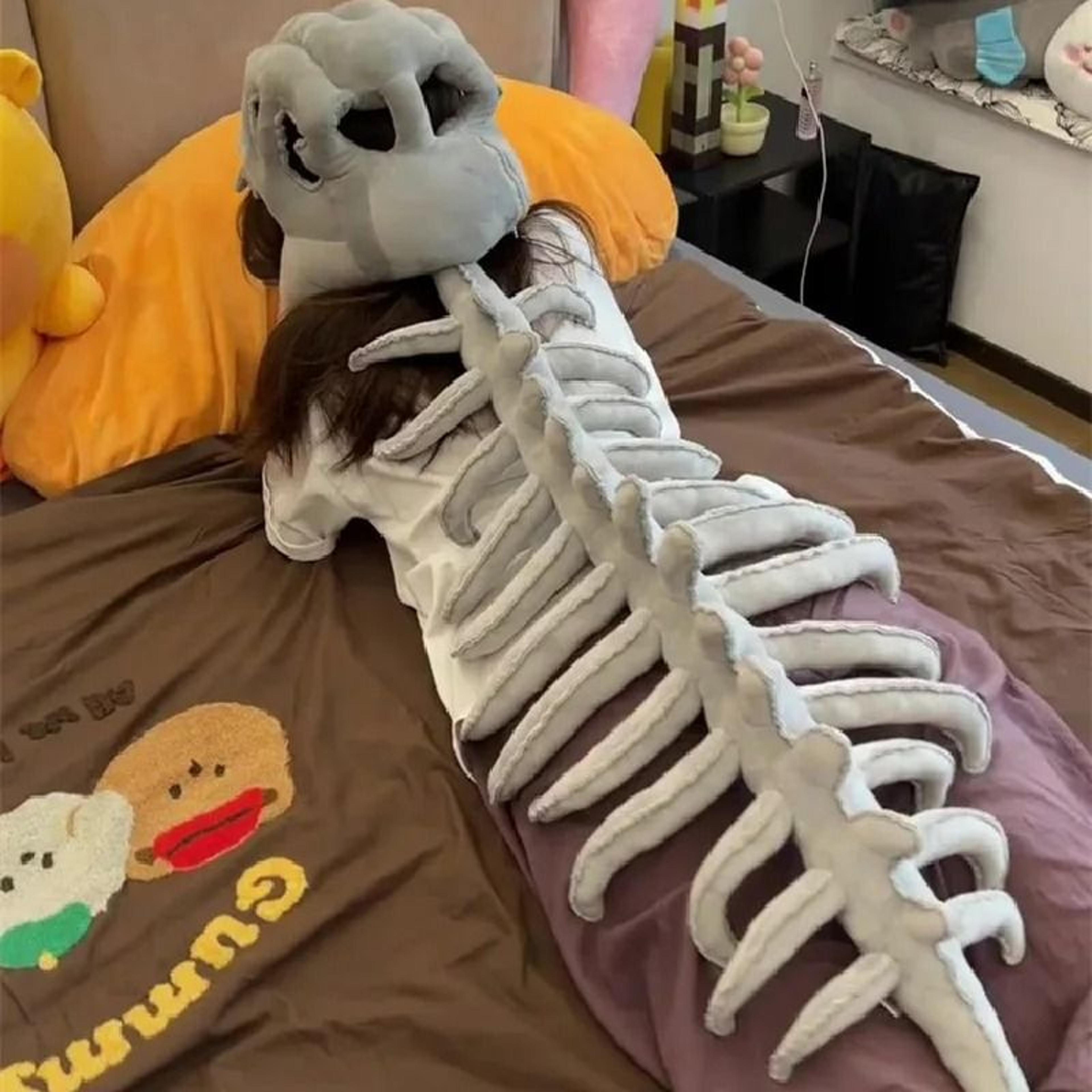 wearable dinosaur skeleton costume plush cosplay prop