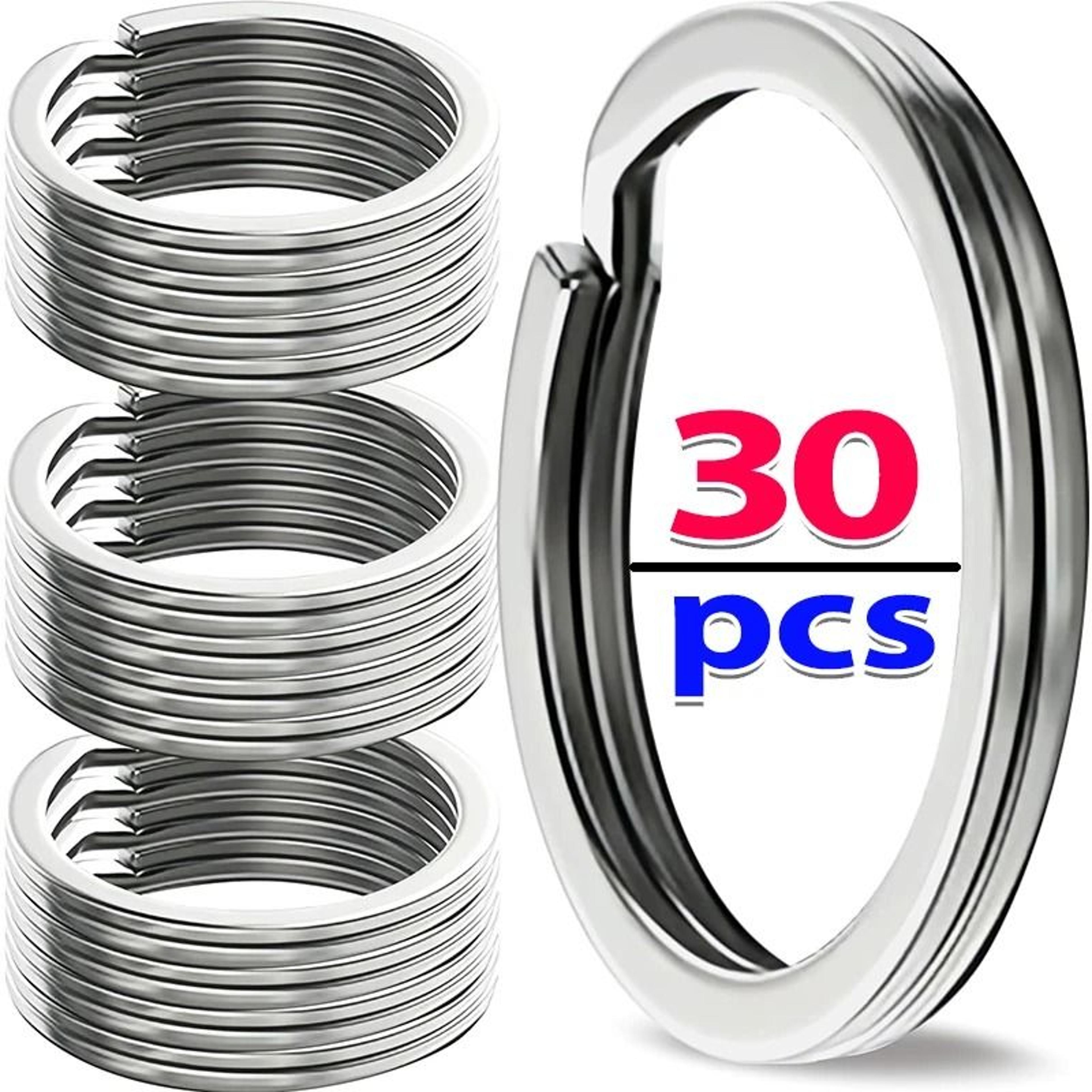 stainless steel split key rings for diy keychains and jewelry making