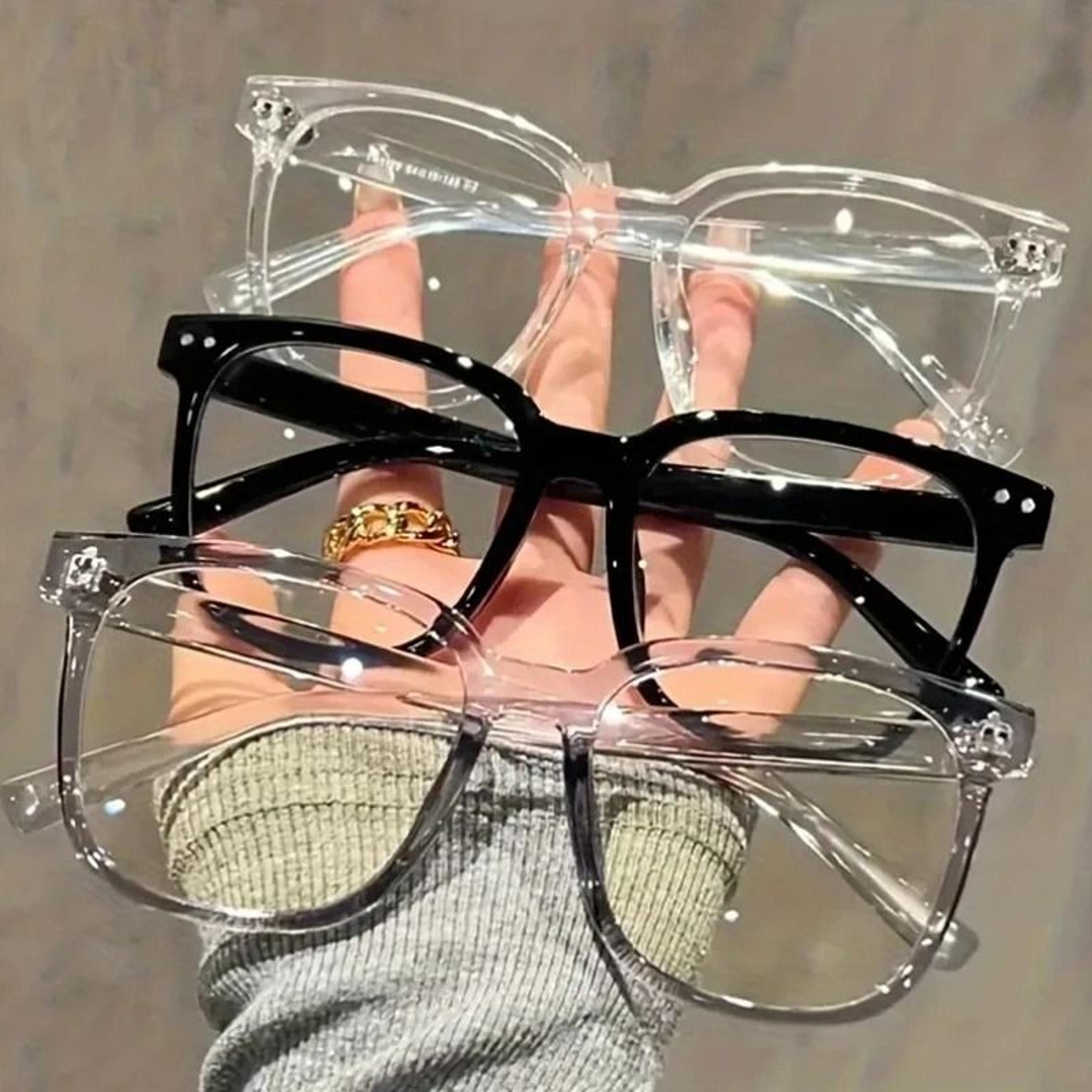blue light blocking glasses square transparent frame eyewear